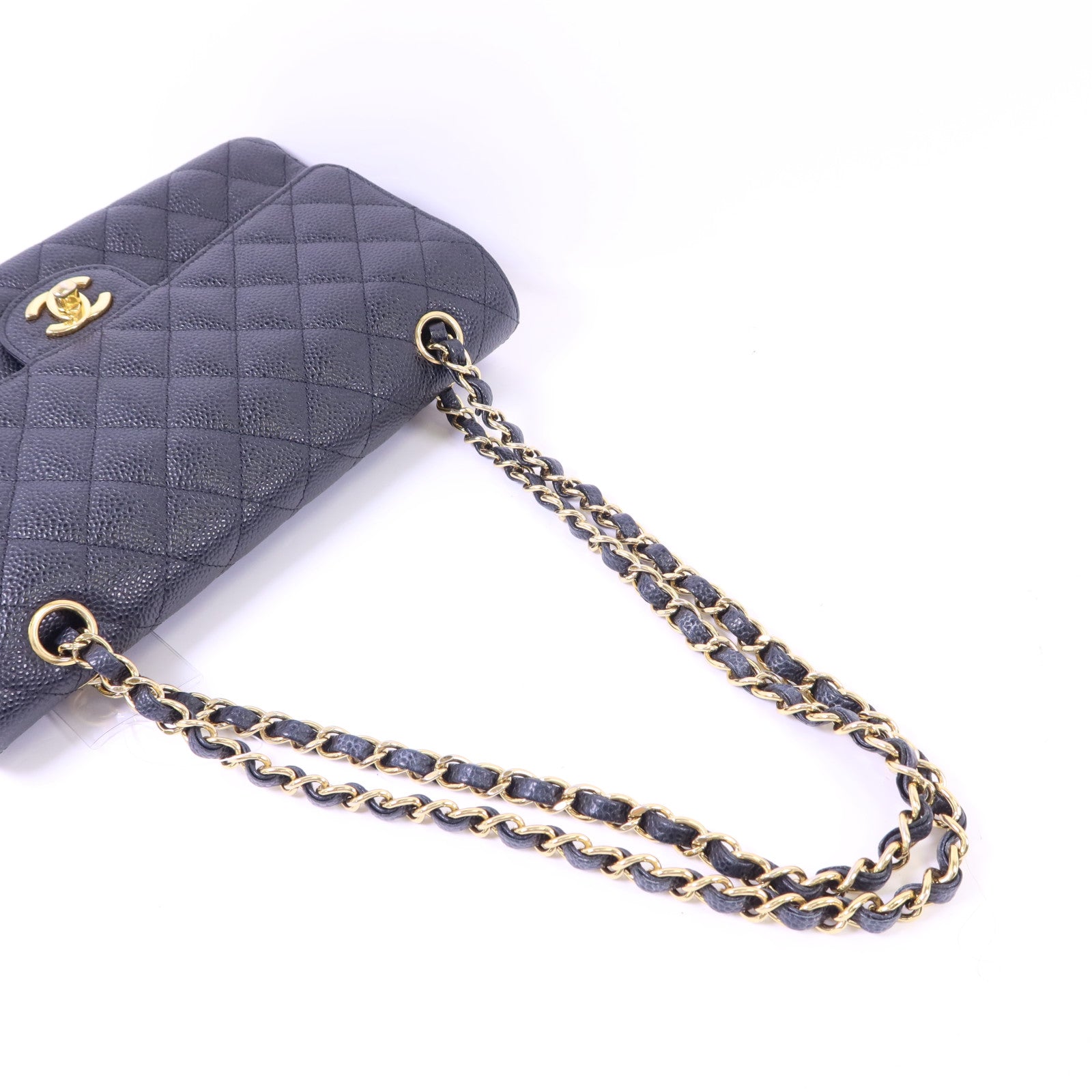 CHANEL 牛皮皮革Classic 25金扣鏈帶肩背袋
