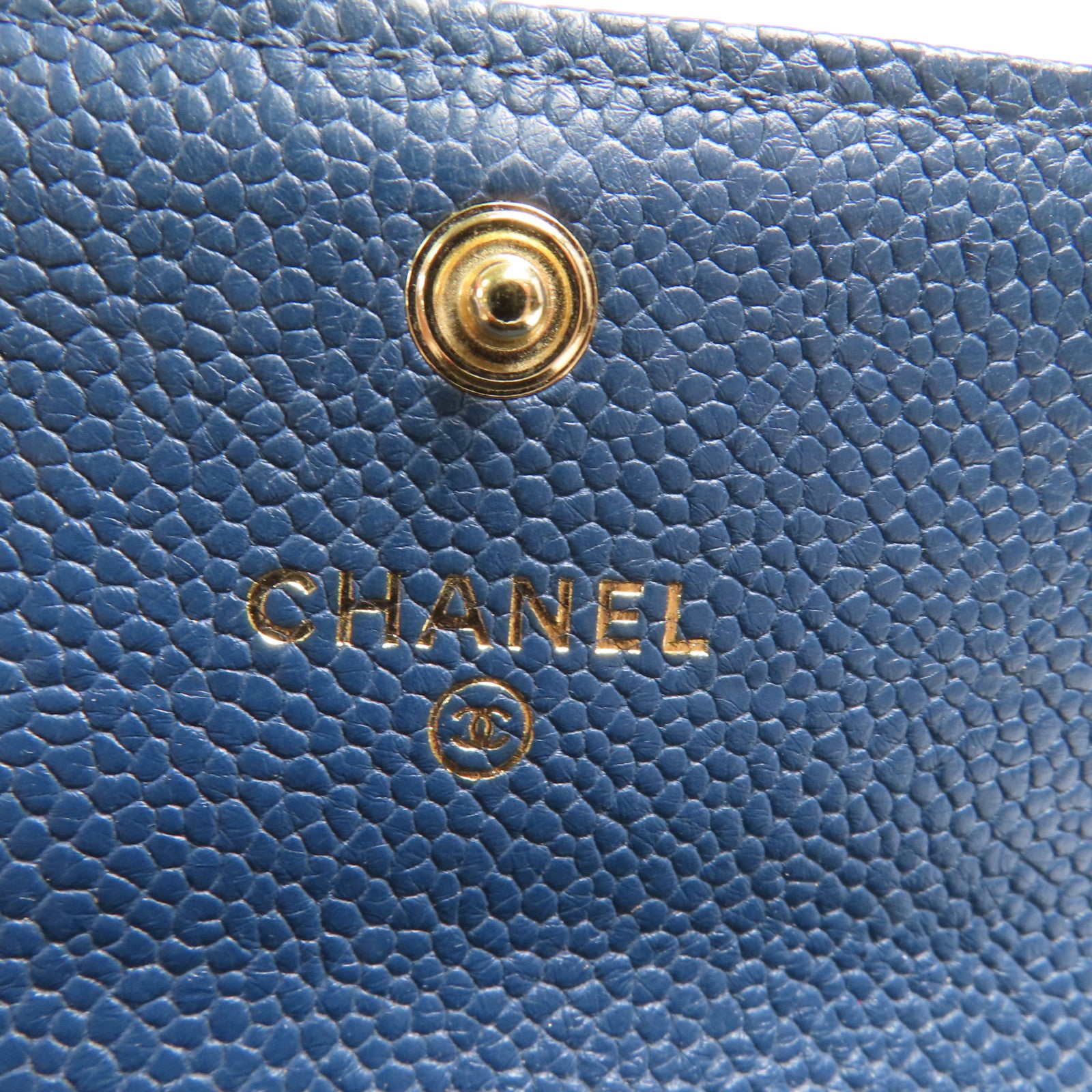 CHANEL 牛皮皮革Boy Card Case金扣卡片套