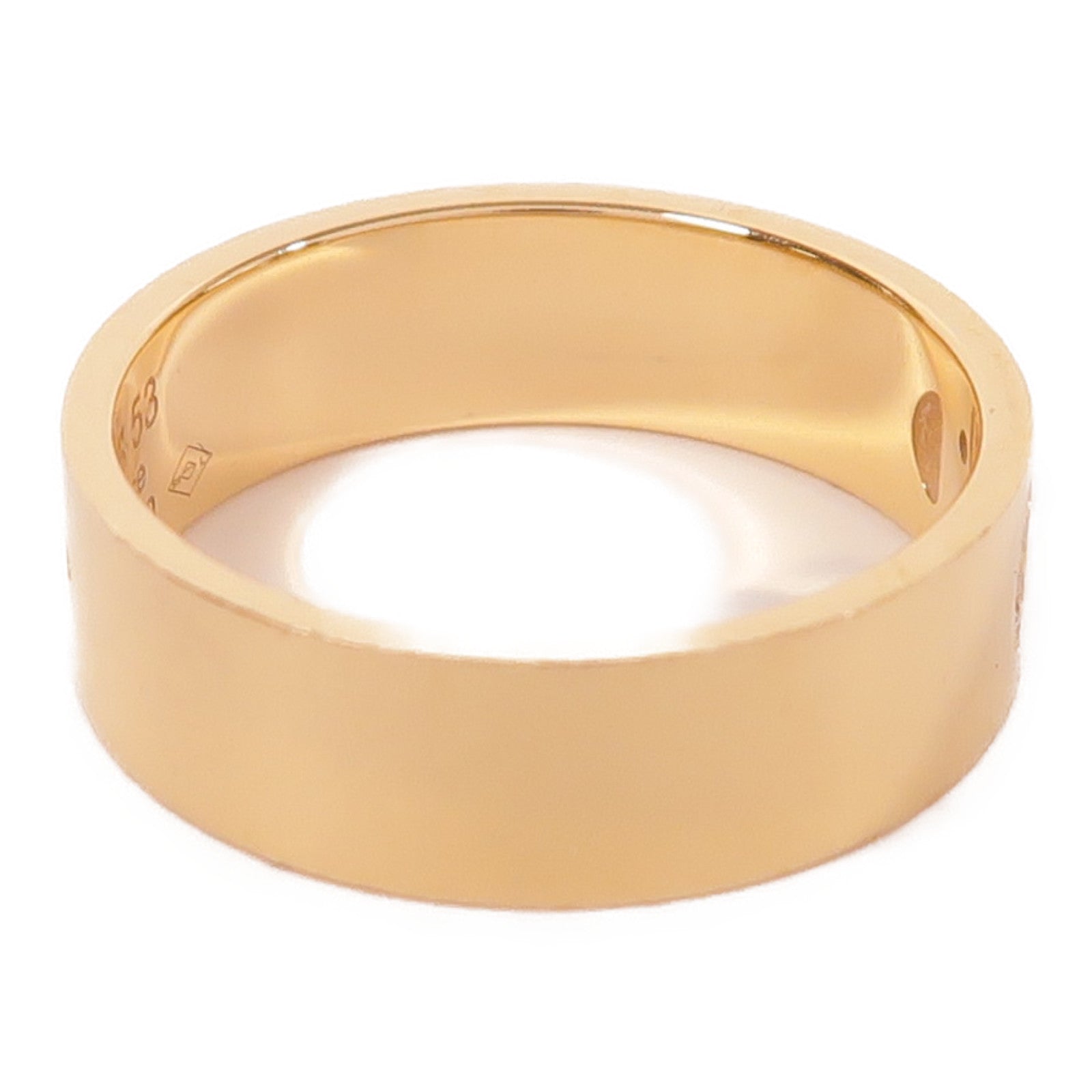 HERMES 18K玫瑰金H D'ancre Ring戒指US#6.25