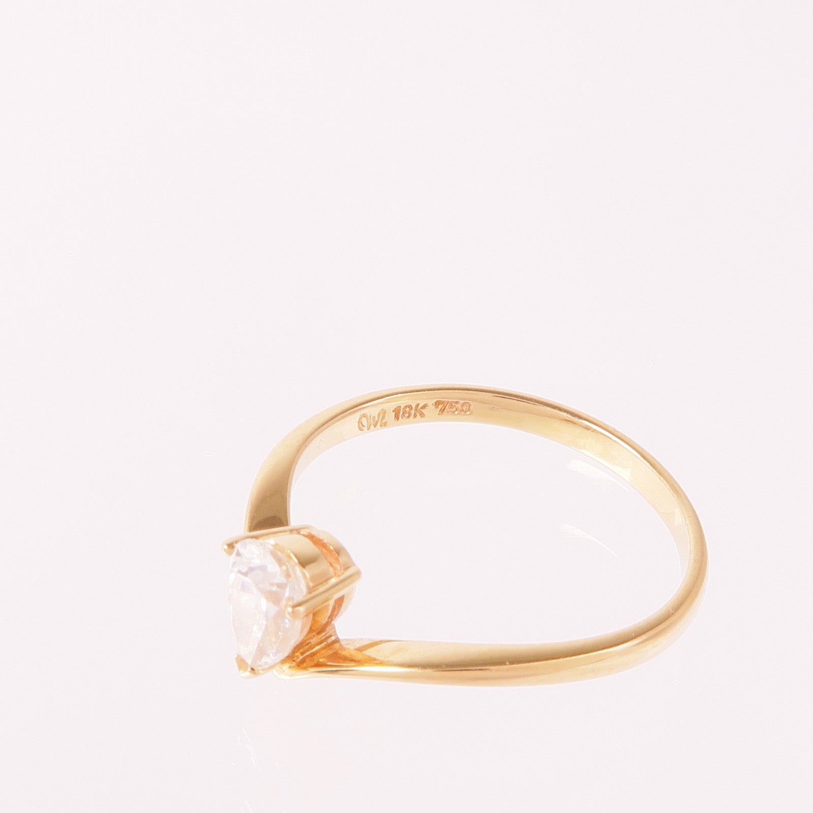 JEWELRY 18K玫瑰金Diamond Ring鑽石戒指US#5.75