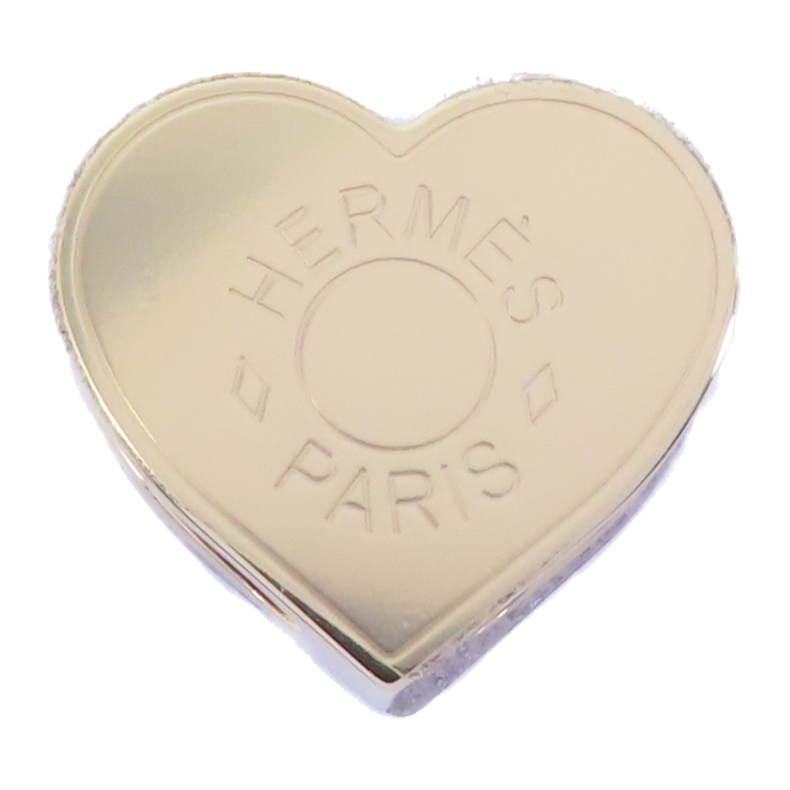 HERMES 金屬Mini Coeur Scarf Ring圍巾戒指金色