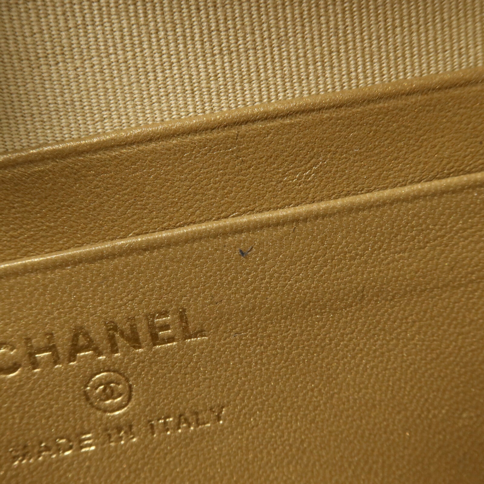 CHANEL 羊皮皮革Mini Camera Bag With Gold Ball鏈帶肩背袋