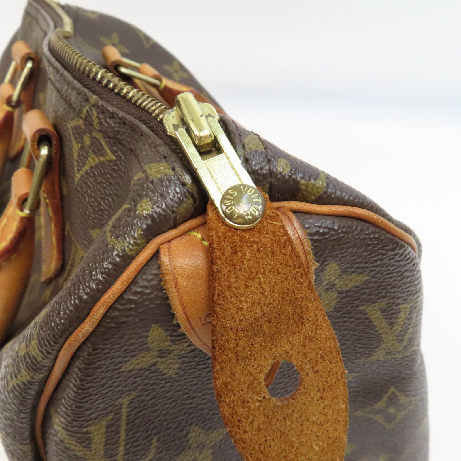 LOUIS VUITTON 【激減優惠】Monogram Speedy 25金扣手挽袋啡色