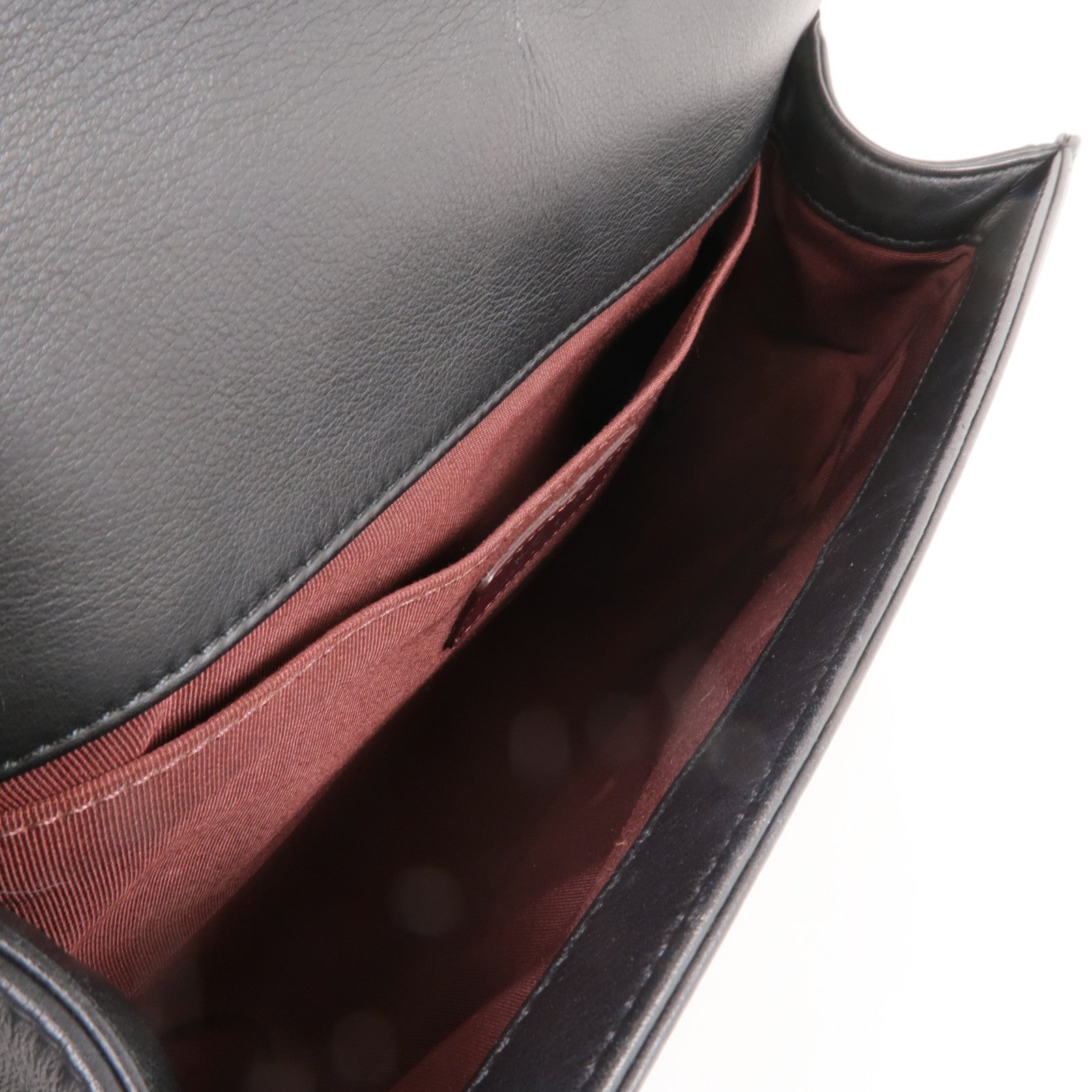 CHANEL 羊皮皮革Boy 25銀扣鏈帶肩背袋