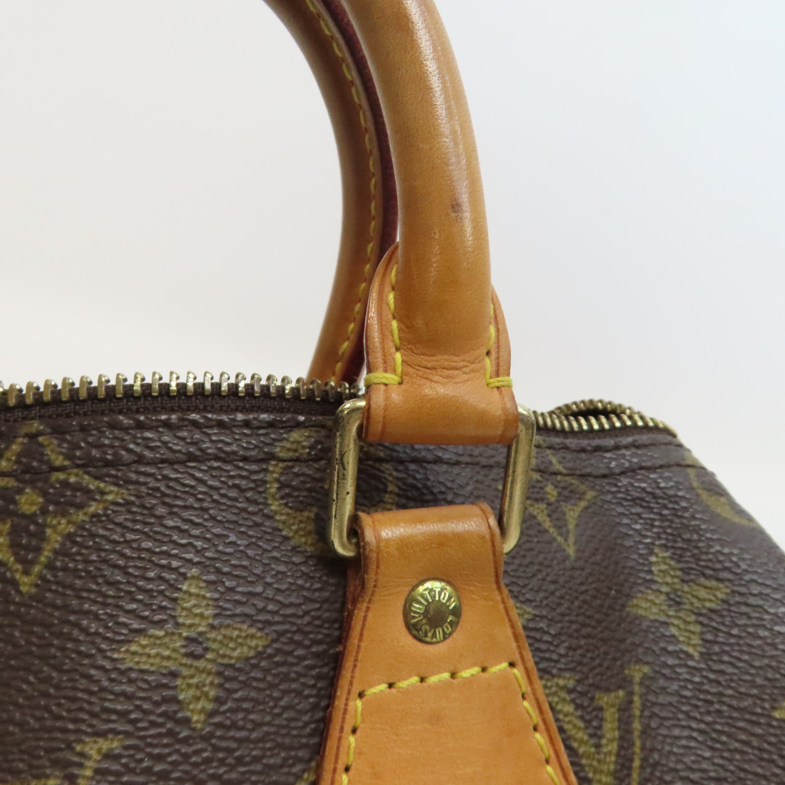 LOUIS VUITTON 【激減優惠】Monogram Speedy 25金扣手挽袋啡色