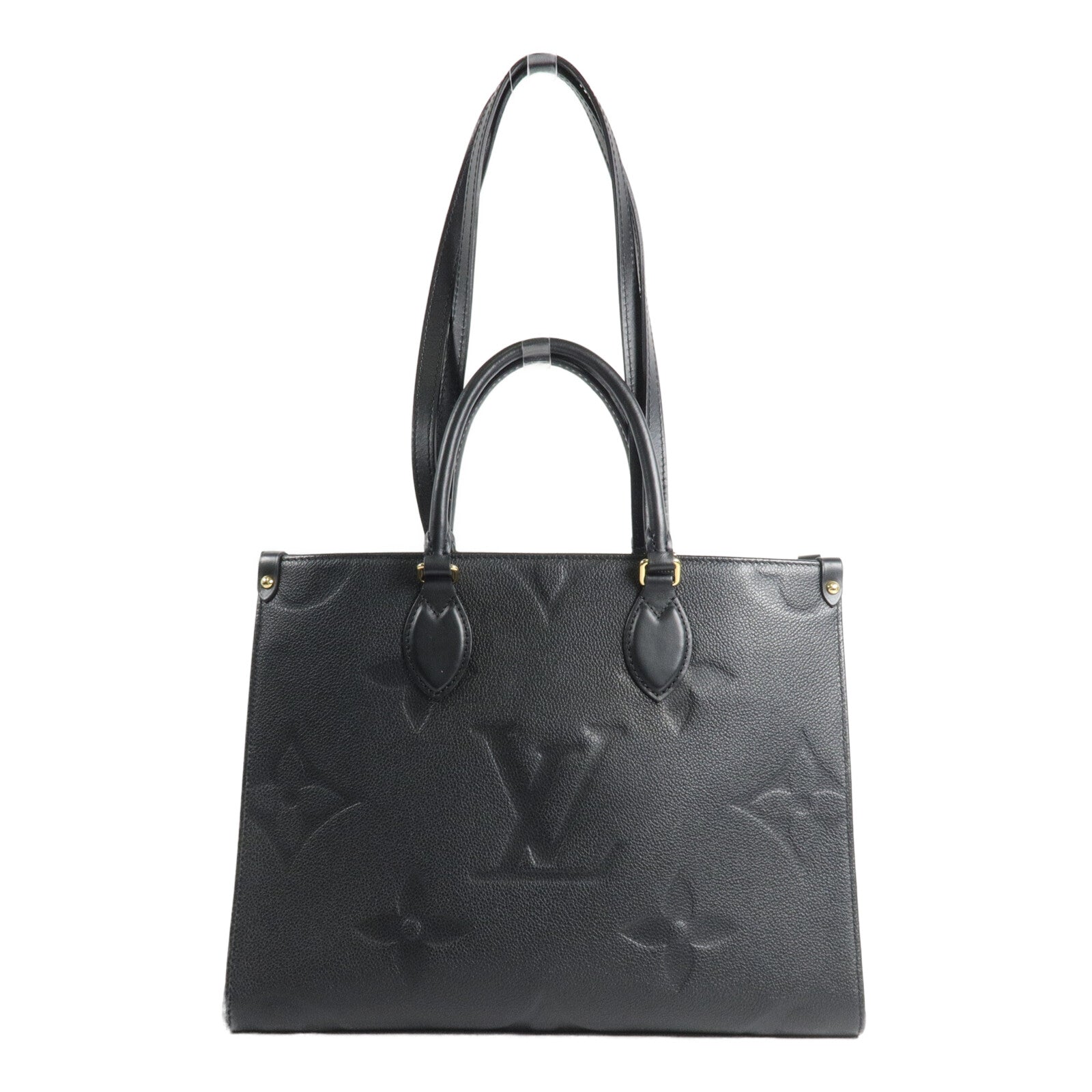 LOUIS VUITTON Monogram Empreinte On The Go MM手挽肩背兩用袋