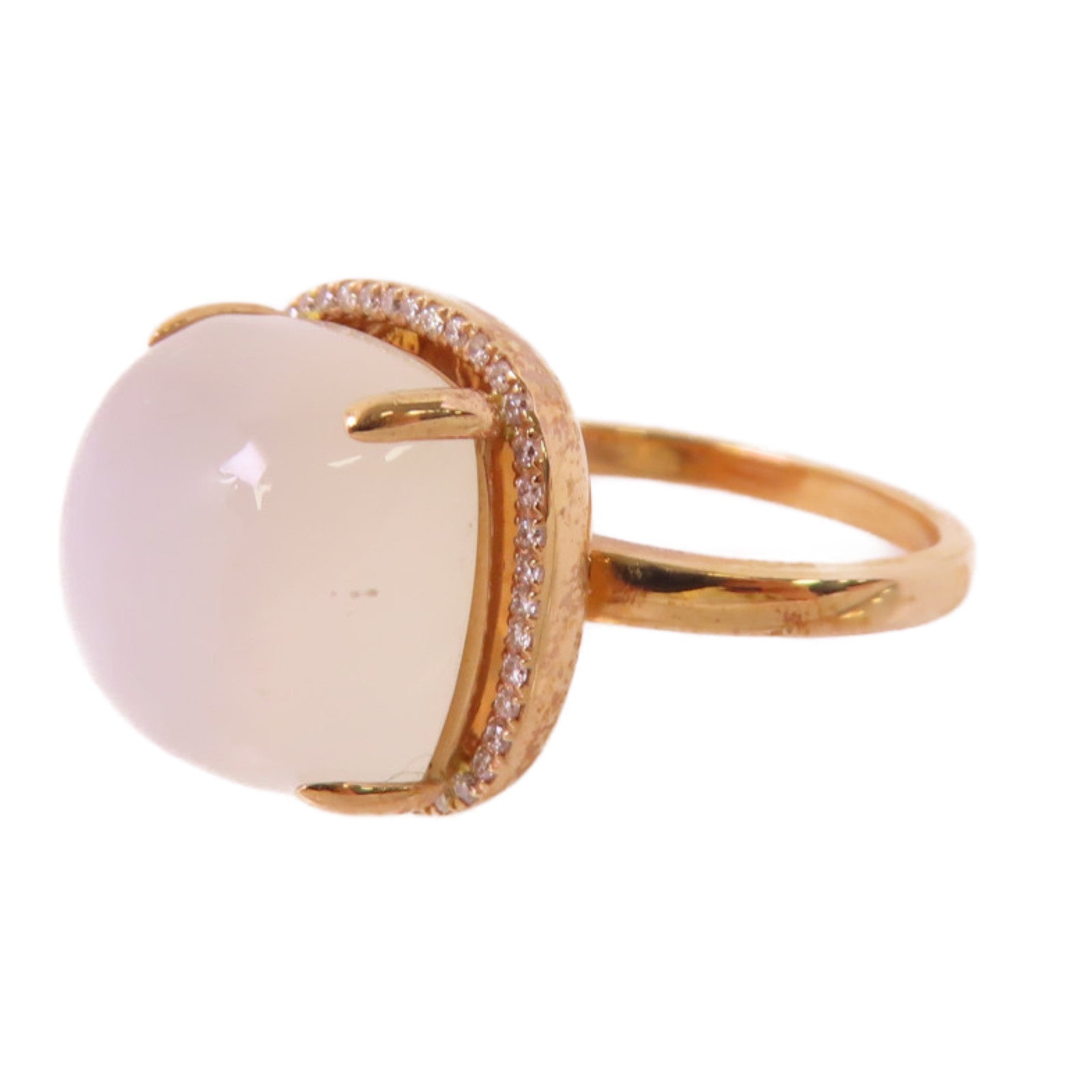 JEWELRY 18K玫瑰金/月光石Moon Stone Ring戒指US#4.75