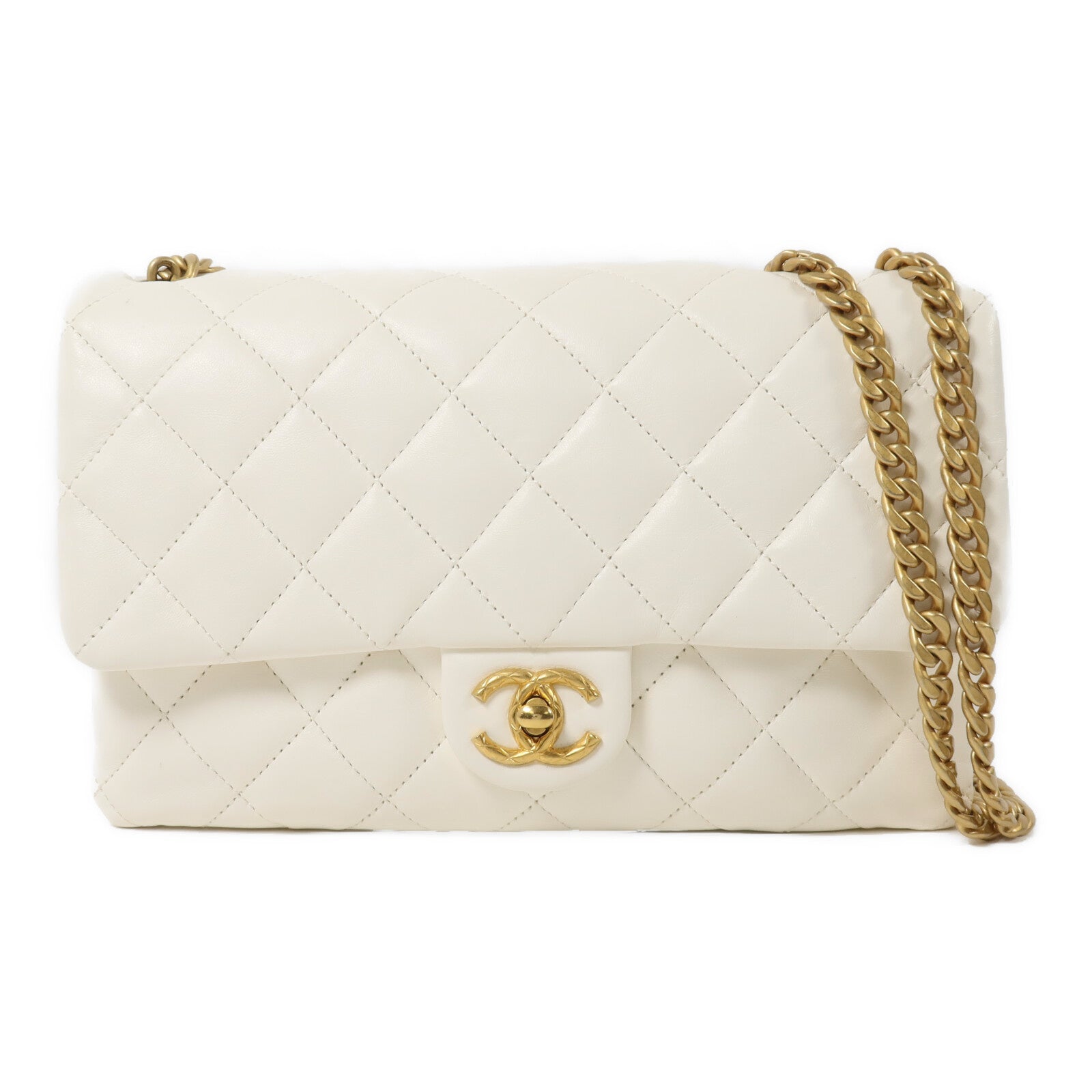 CHANEL 羊皮皮革Chain Shoulder鏈帶肩背袋