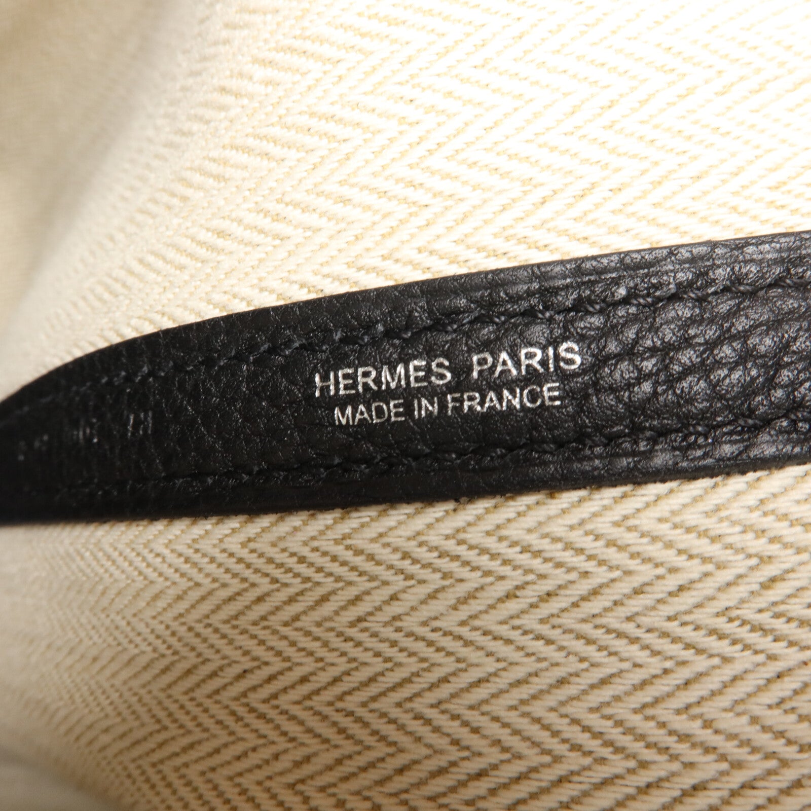 HERMES Negonda皮革Garden Party PM手挽袋Noir