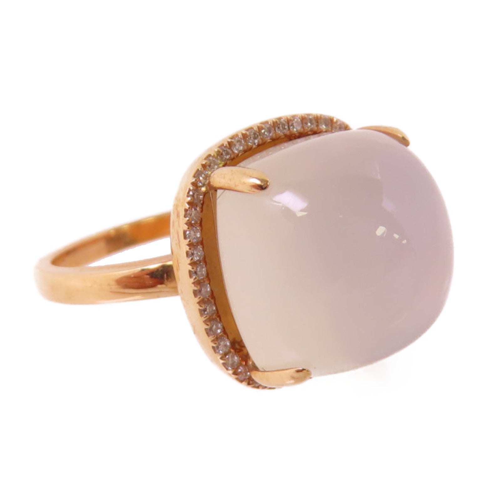 JEWELRY 18K玫瑰金/月光石Moon Stone Ring戒指US#4.75