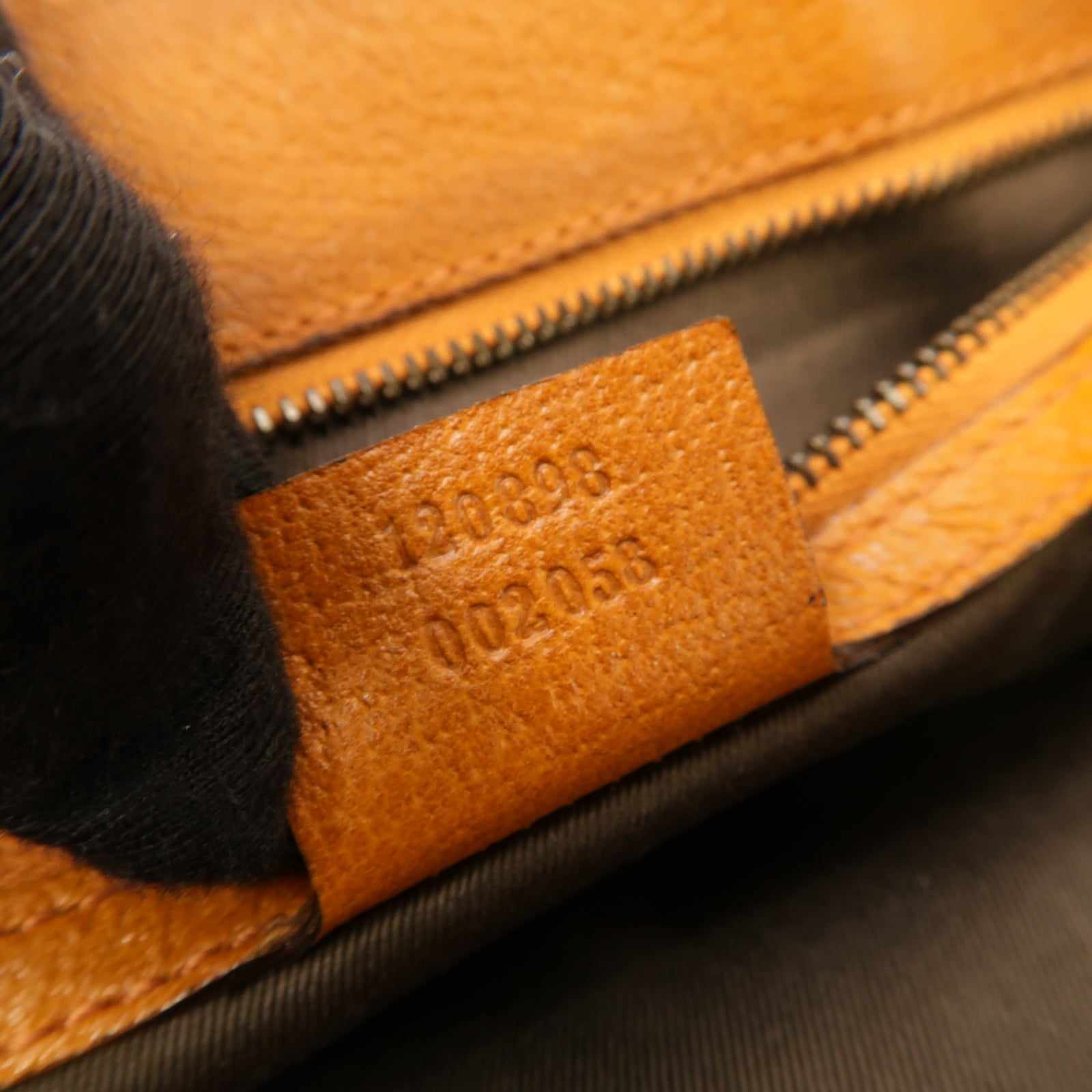 GUCCI 帆布Hand Bag金扣手挽袋啡色