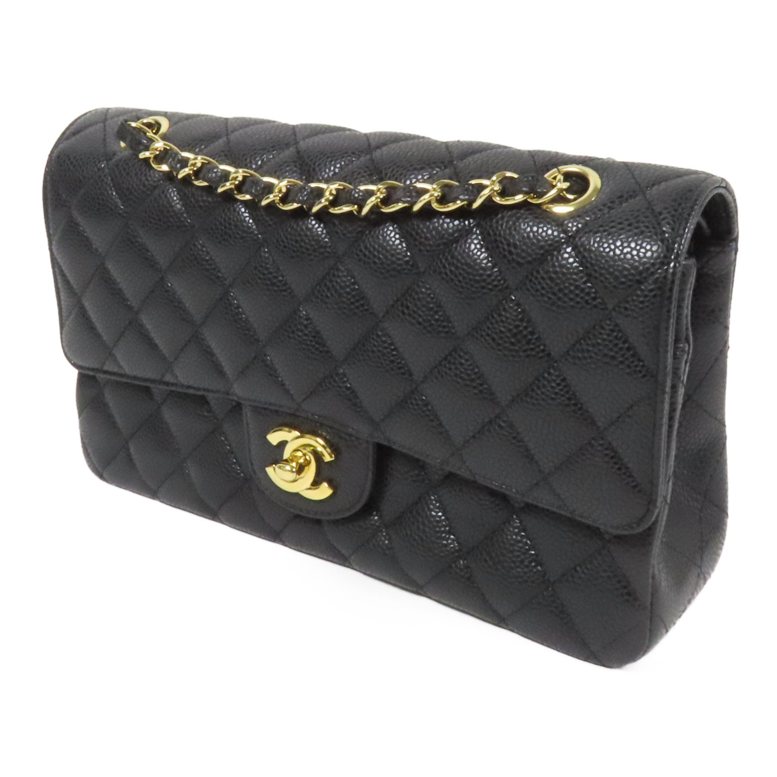 CHANEL 牛皮皮革Classic 25金扣鏈帶肩背袋
