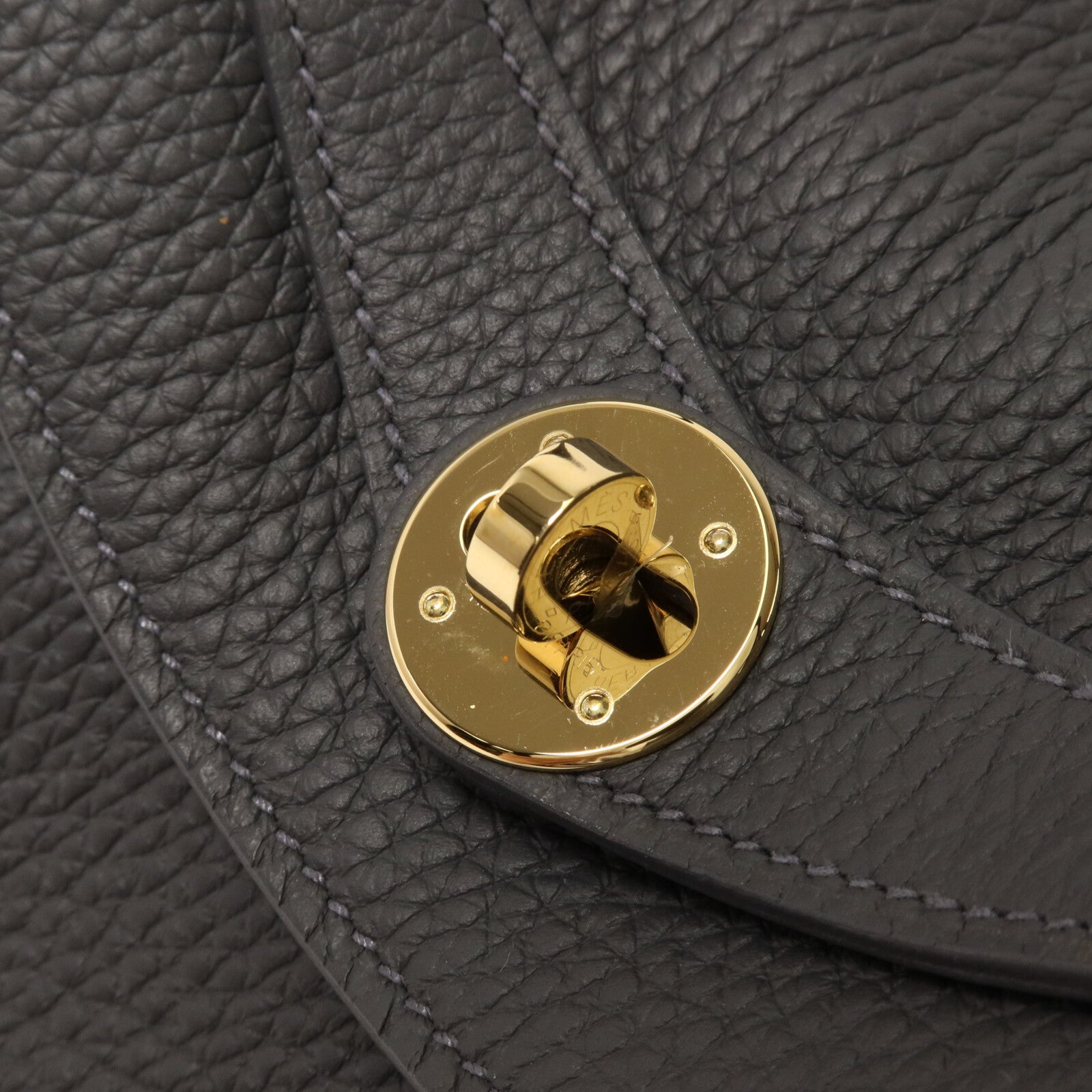 HERMES Clemence皮革Lindy 30手挽肩背兩用袋Ardoise