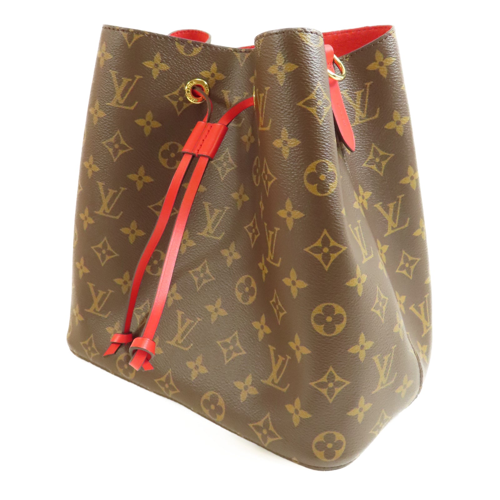 LOUIS VUITTON LV GHW Neo Noe Bucket Bag Shoulder Handbag M44021 Monogram Brown