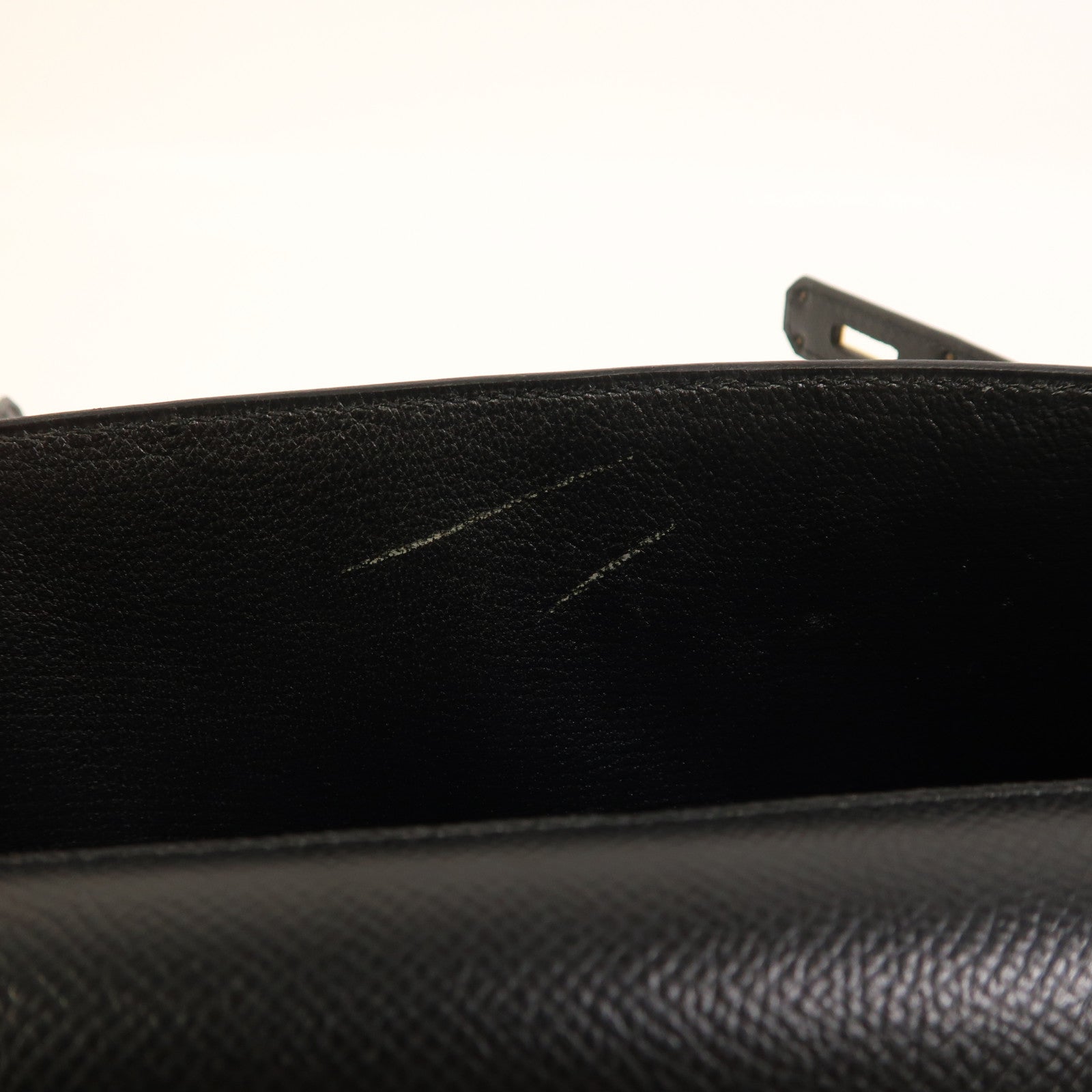 HERMES Epsom皮革Kelly Depeches 25金扣手拿包