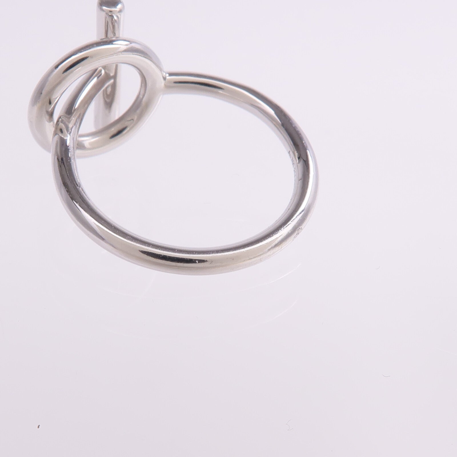 HERMES 18K白金Echappee Ring鑽石戒指Hermes#53/US#6.5