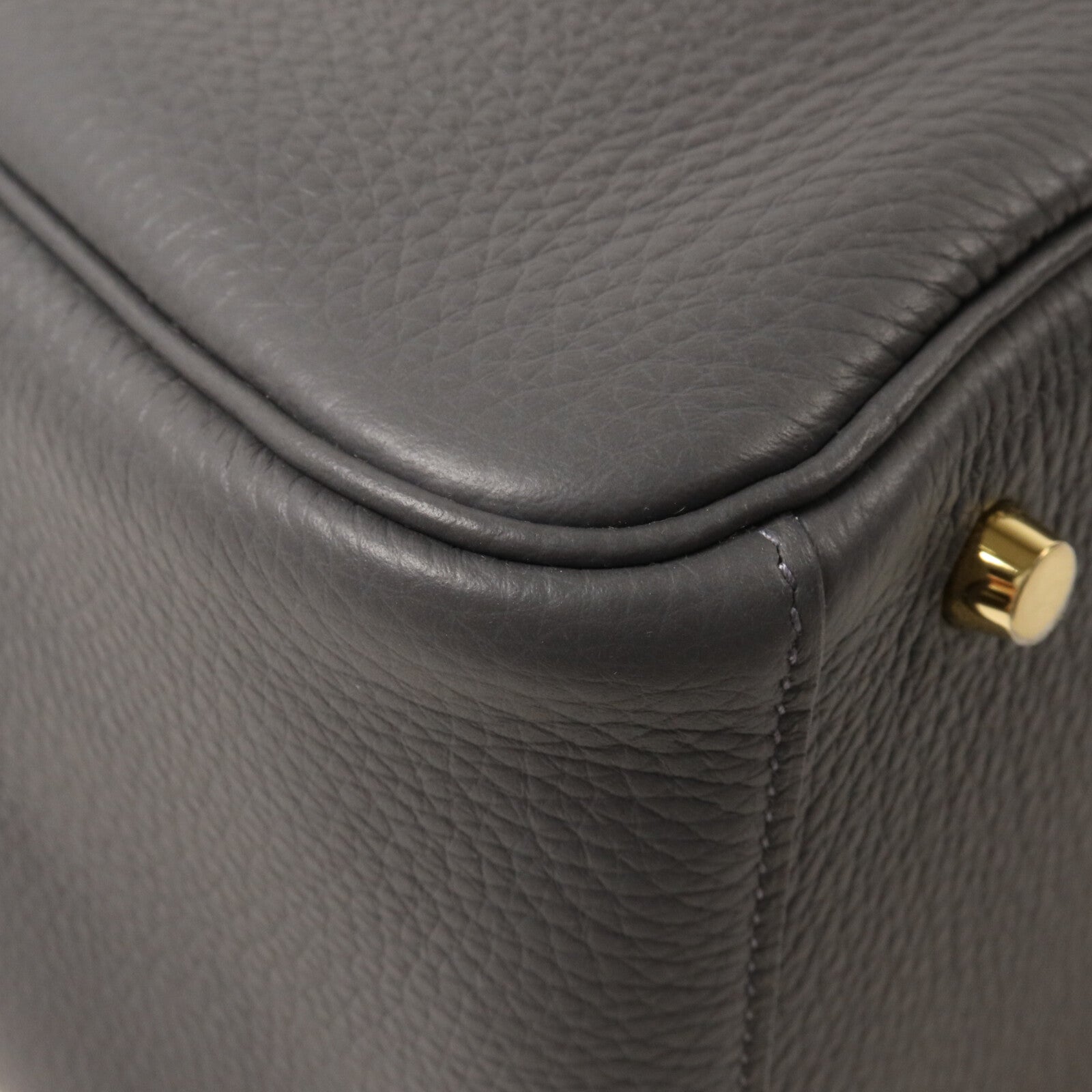 HERMES Clemence皮革Lindy 30手挽肩背兩用袋Ardoise
