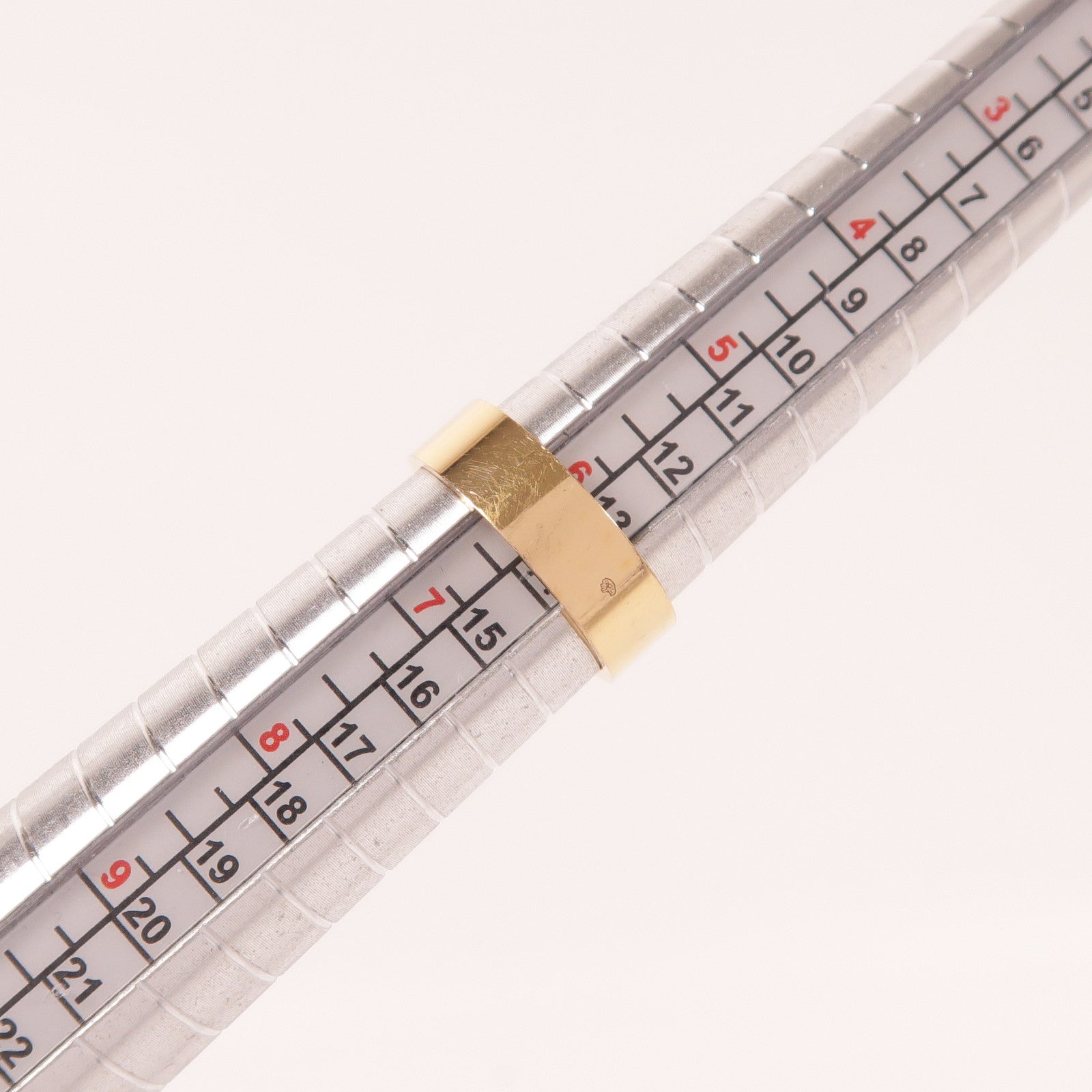 HERMES 18K玫瑰金H D'ancre Ring戒指US#6.25