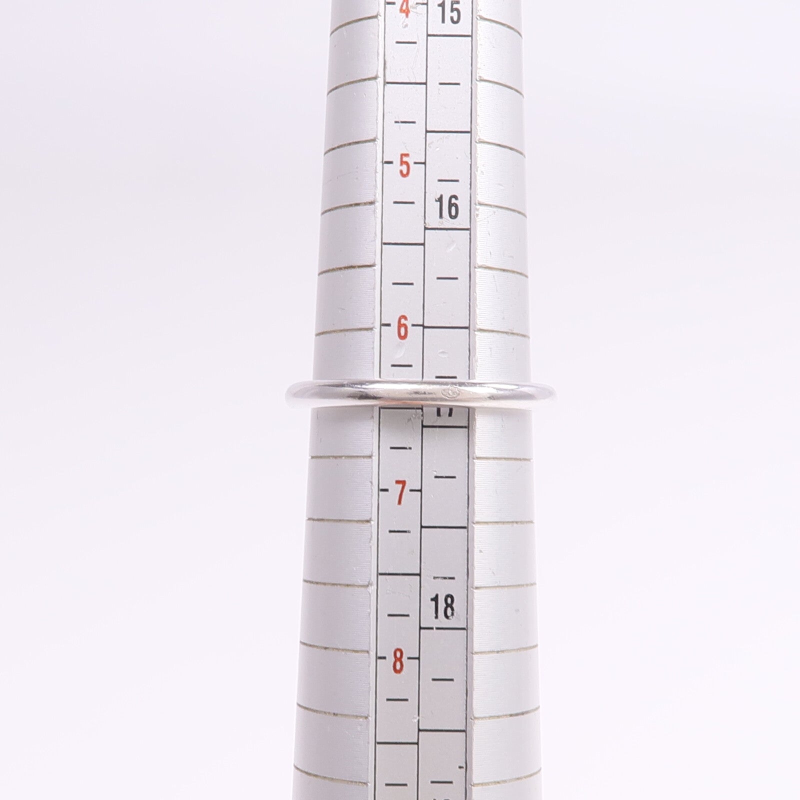 HERMES 18K白金Echappee Ring鑽石戒指Hermes#53/US#6.5
