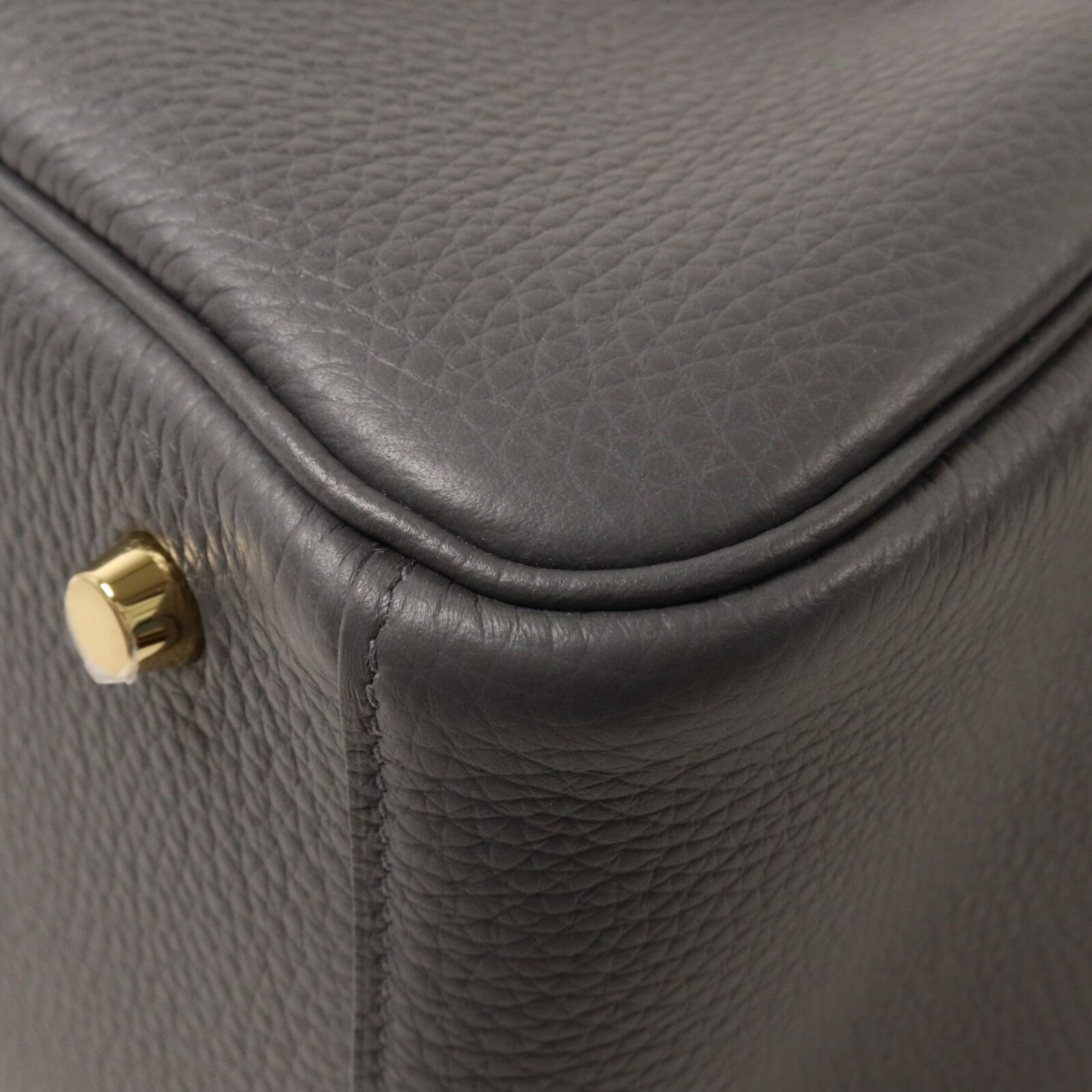 HERMES Clemence皮革Lindy 30手挽肩背兩用袋Ardoise