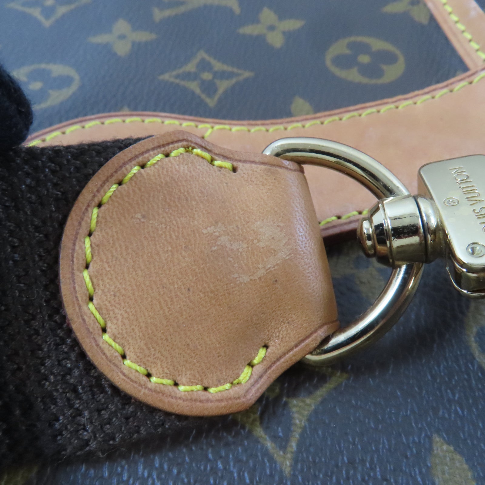 LOUIS VUITTON Monogram Hunting Bag金扣手挽肩背兩用袋啡色