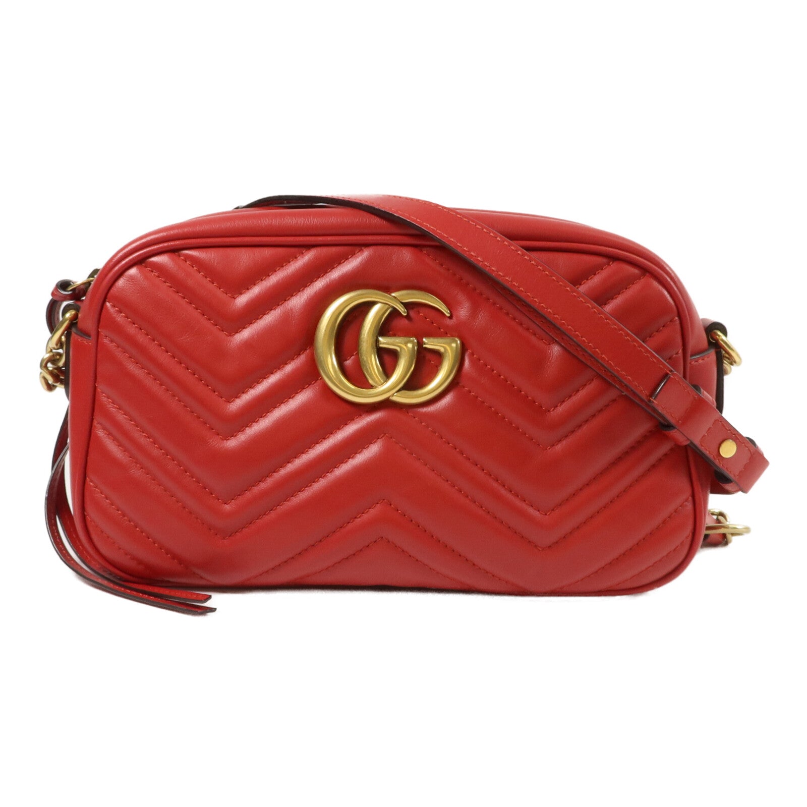 GUCCI 牛皮皮革GG Marmont Small肩背袋