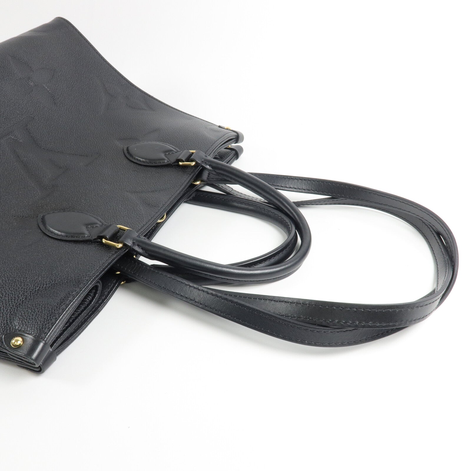 LOUIS VUITTON Monogram Empreinte On The Go MM手挽肩背兩用袋