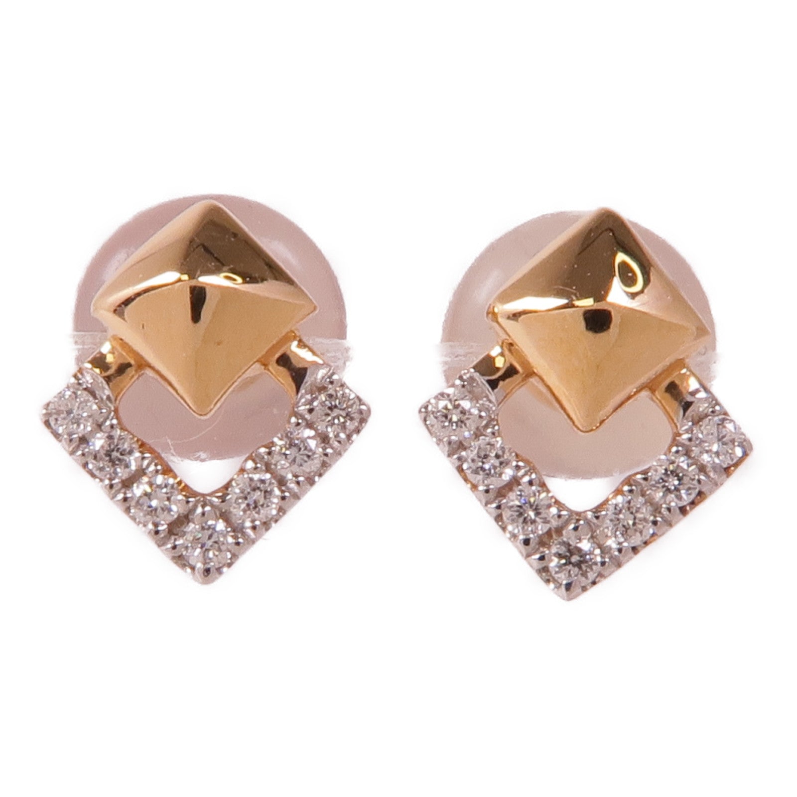 JEWELRY 18K玫瑰金Diamond Earrings鑽石耳環