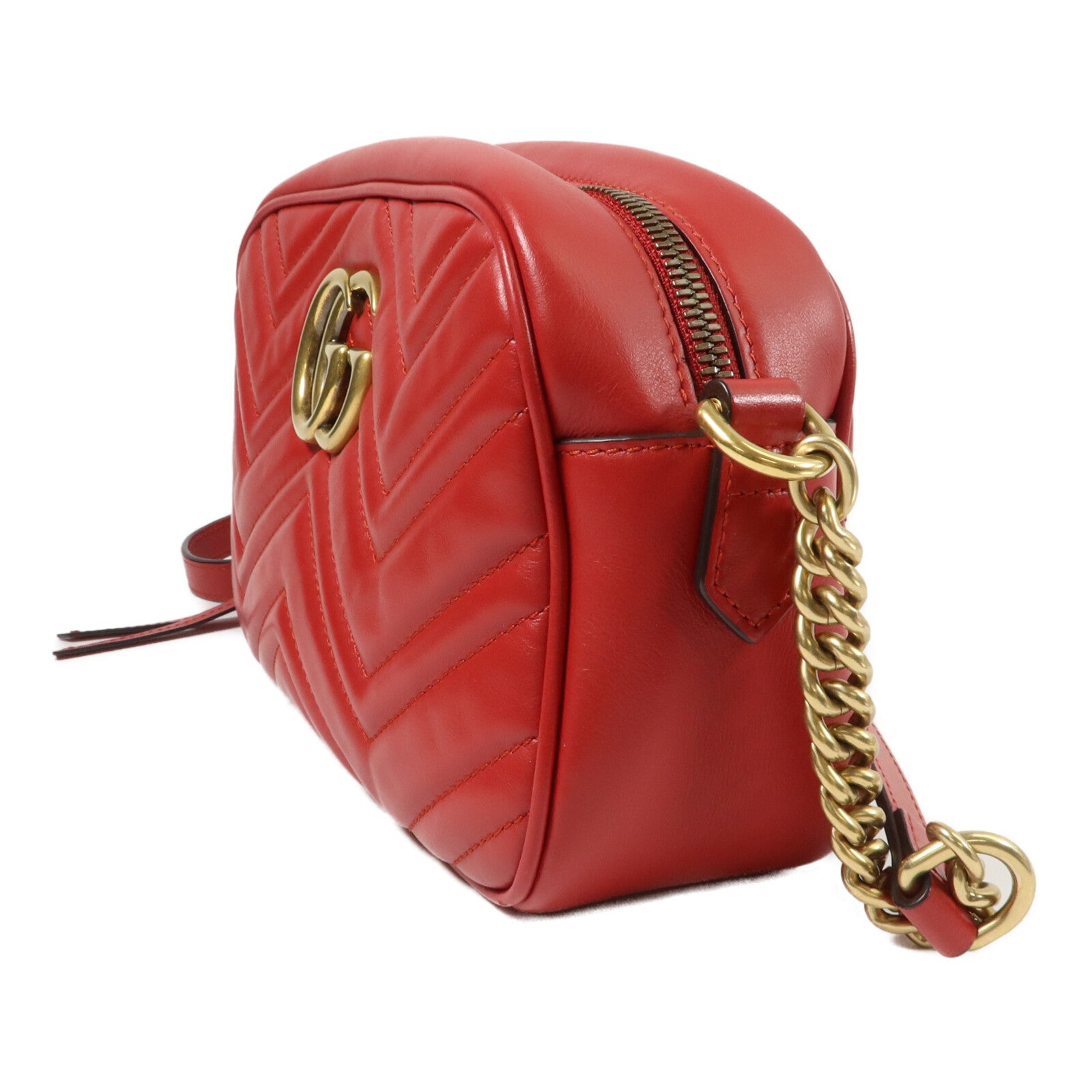 GUCCI 牛皮皮革GG Marmont Small肩背袋