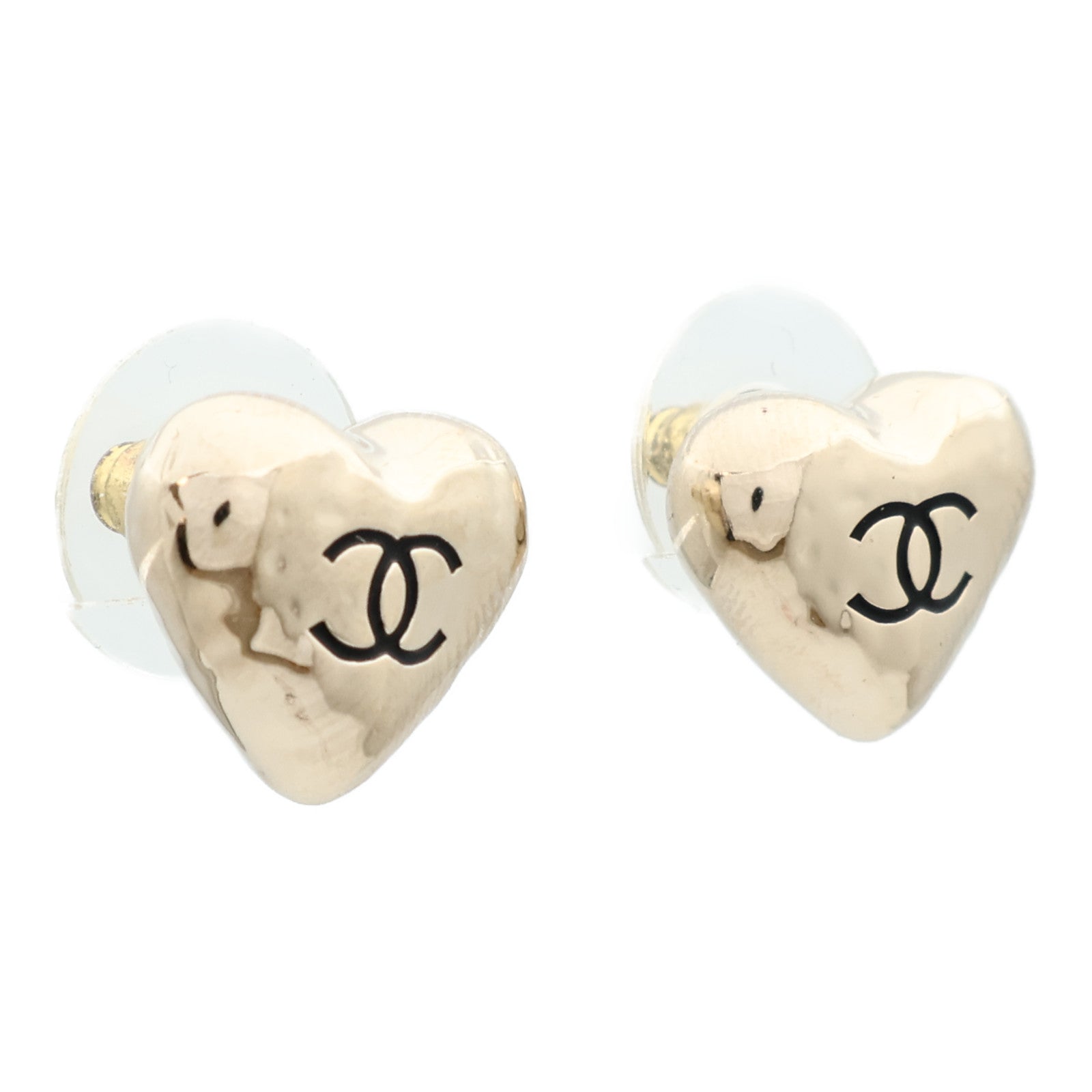 CHANEL 金屬Heart Earring耳環