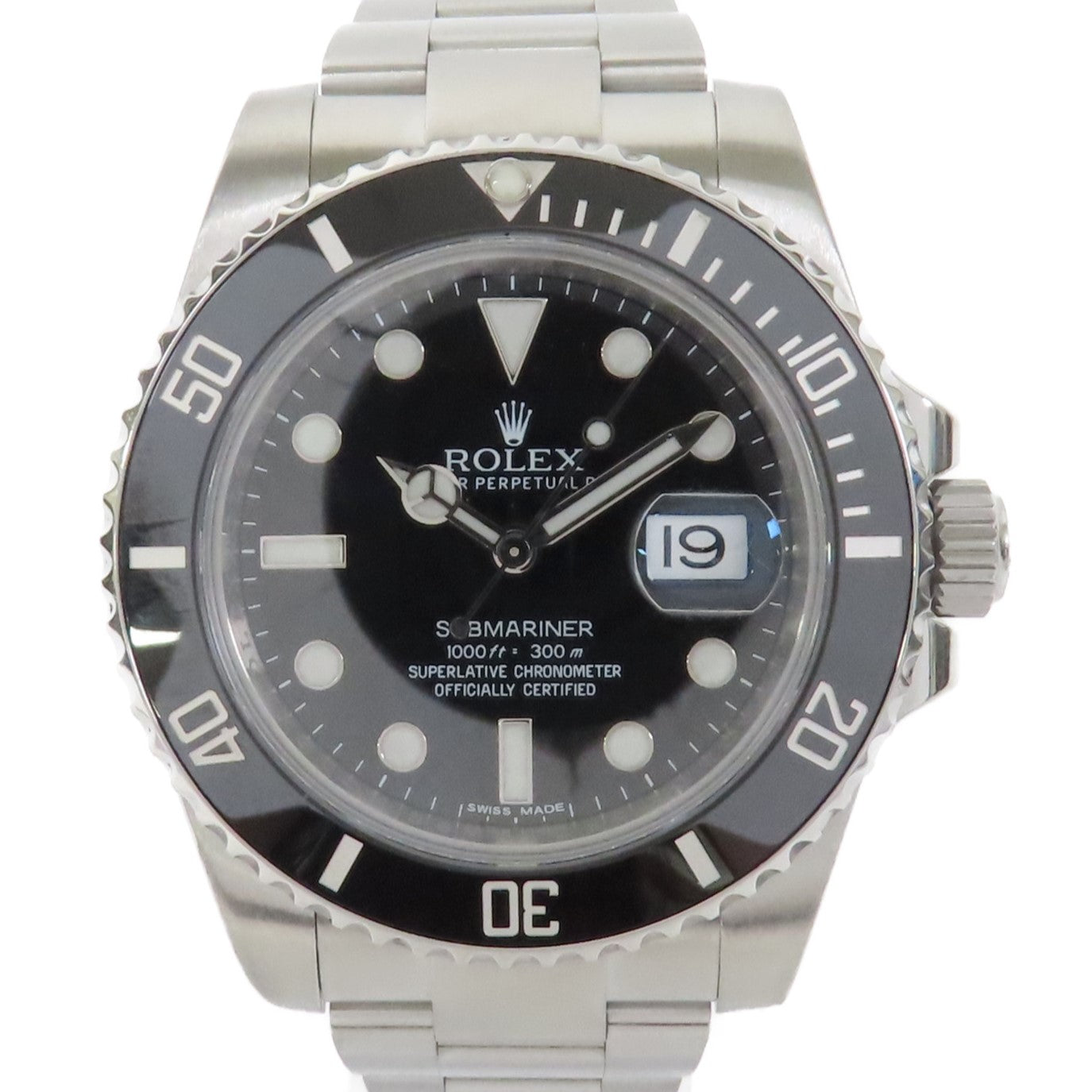 ROLEX 不鏽鋼Submariner Date 40mm手錶自動機芯黑色