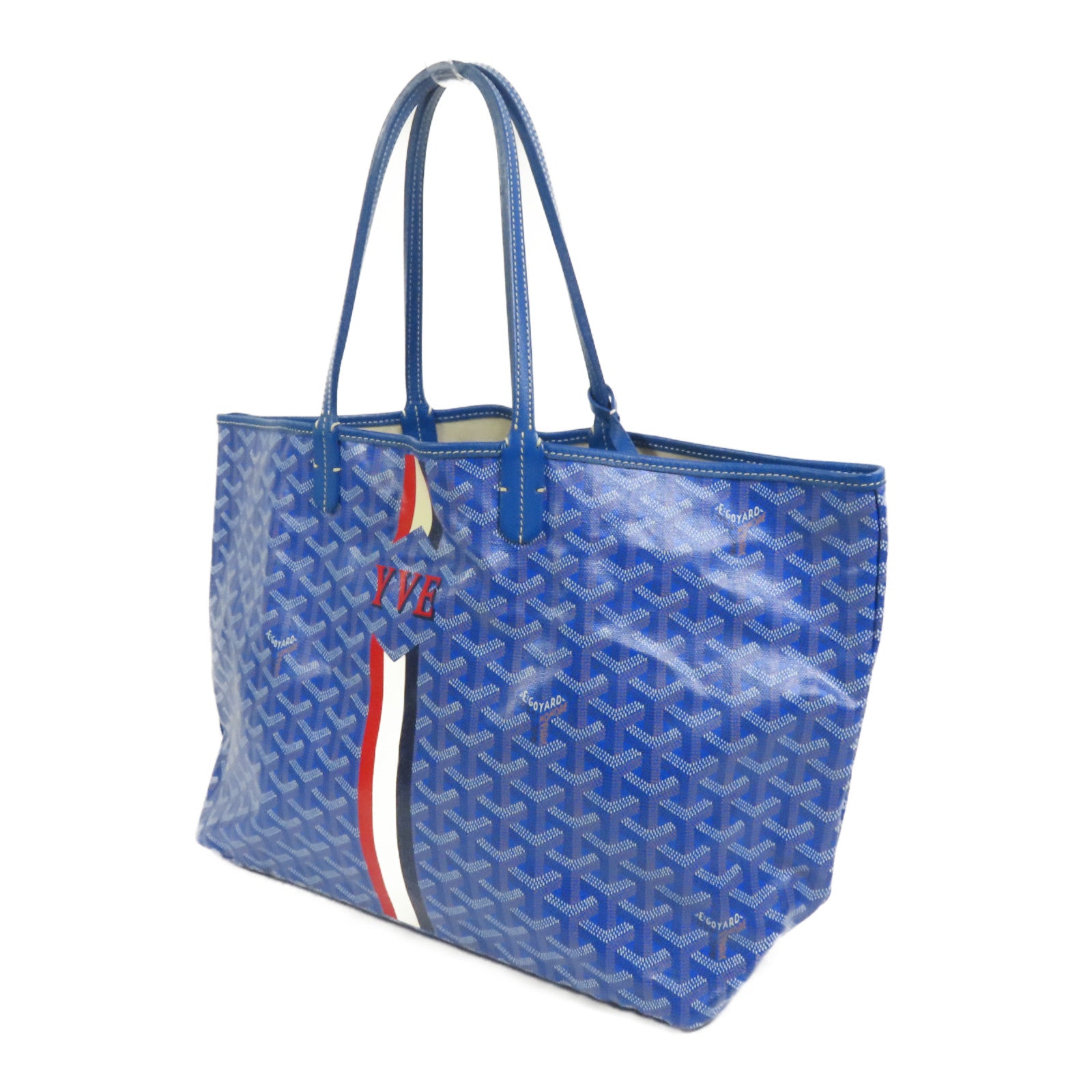 GOYARD 【激減優惠】塗層帆布Saint Louis PM Stripes And Initials手挽袋