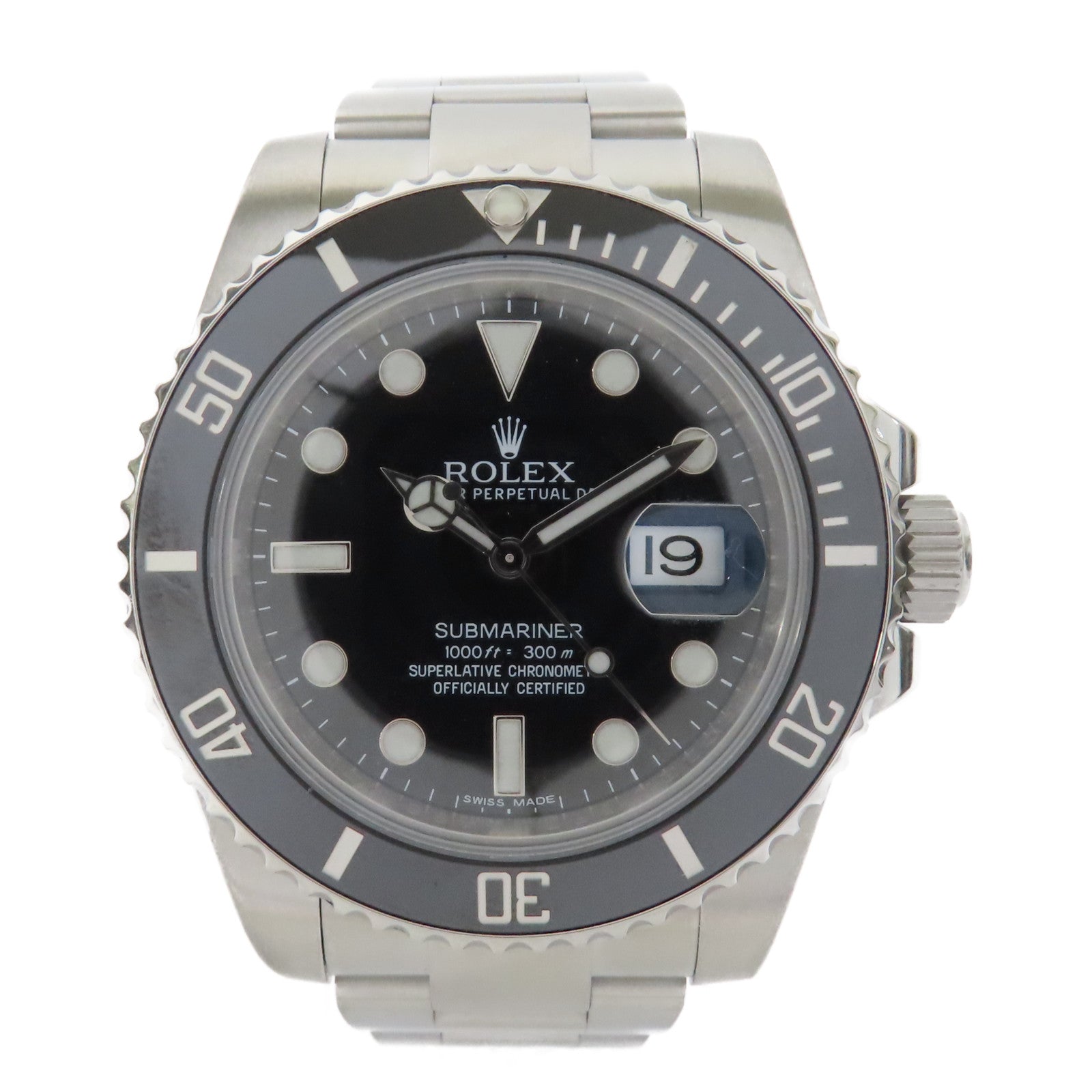 ROLEX 不鏽鋼Submariner Date 40mm手錶自動機芯黑色
