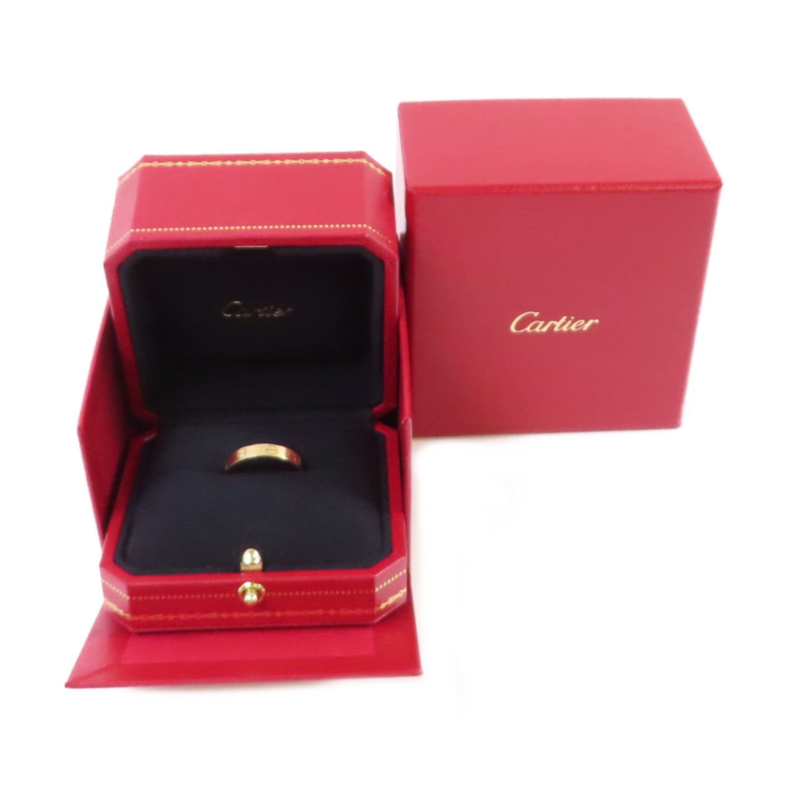 CARTIER 18K黃金Mini Love Ring戒指#57/US#8