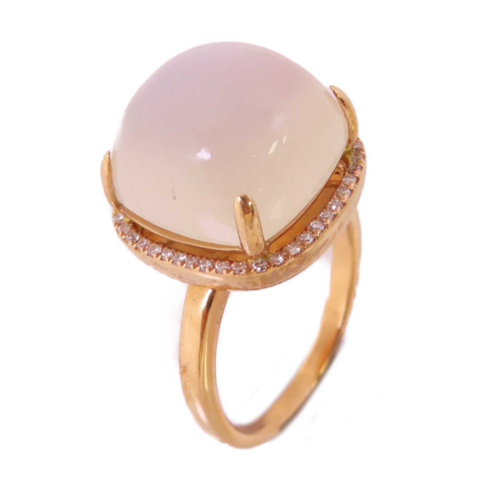 JEWELRY 18K玫瑰金/月光石Moon Stone Ring戒指US#4.75