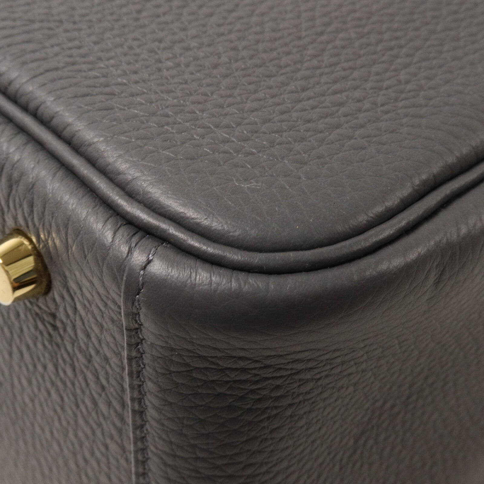 HERMES Clemence皮革Lindy 30手挽肩背兩用袋Ardoise