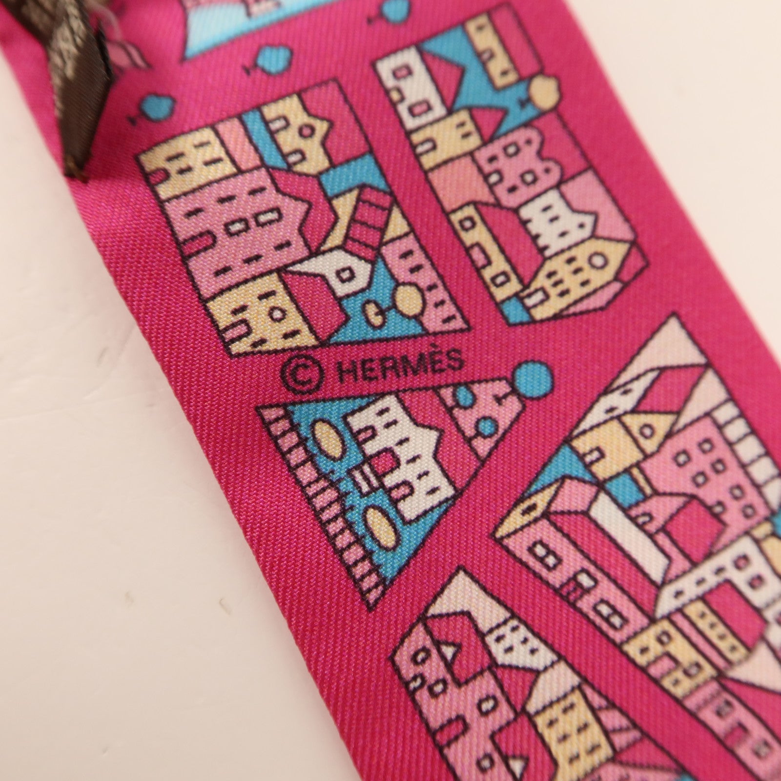 HERMES 絲質Twilly絲巾