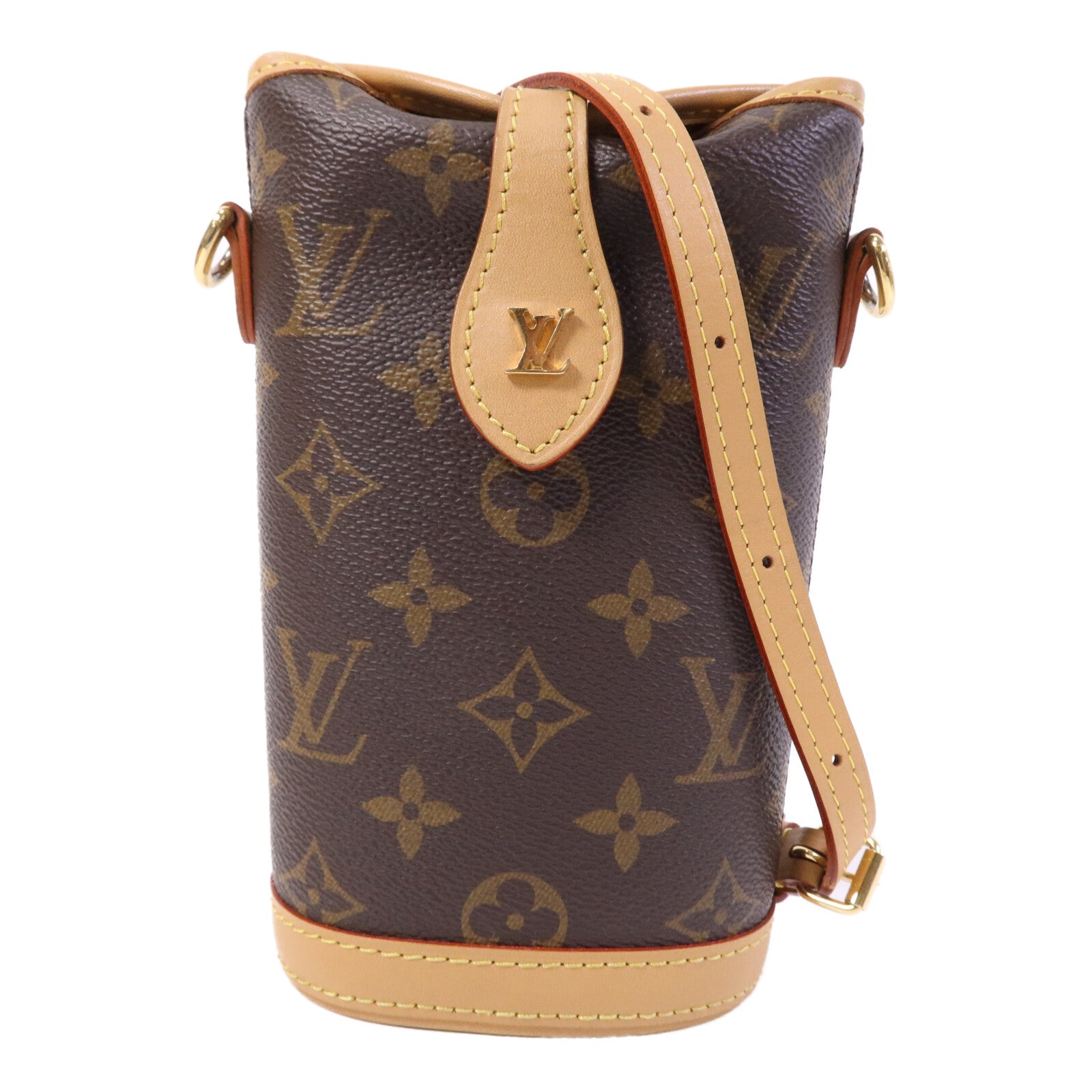LOUIS VUITTON Monogram Fold Me Pouch金扣肩背袋