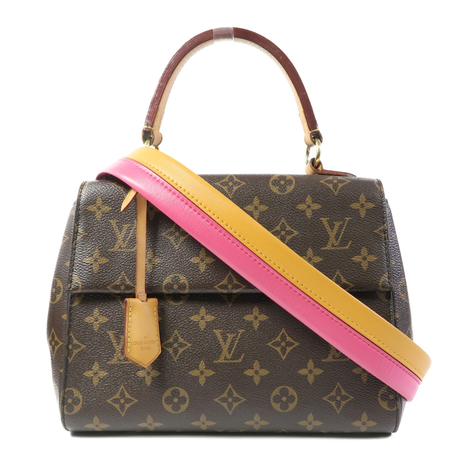 LOUIS VUITTON Monogram Cluny BB手挽肩背兩用袋