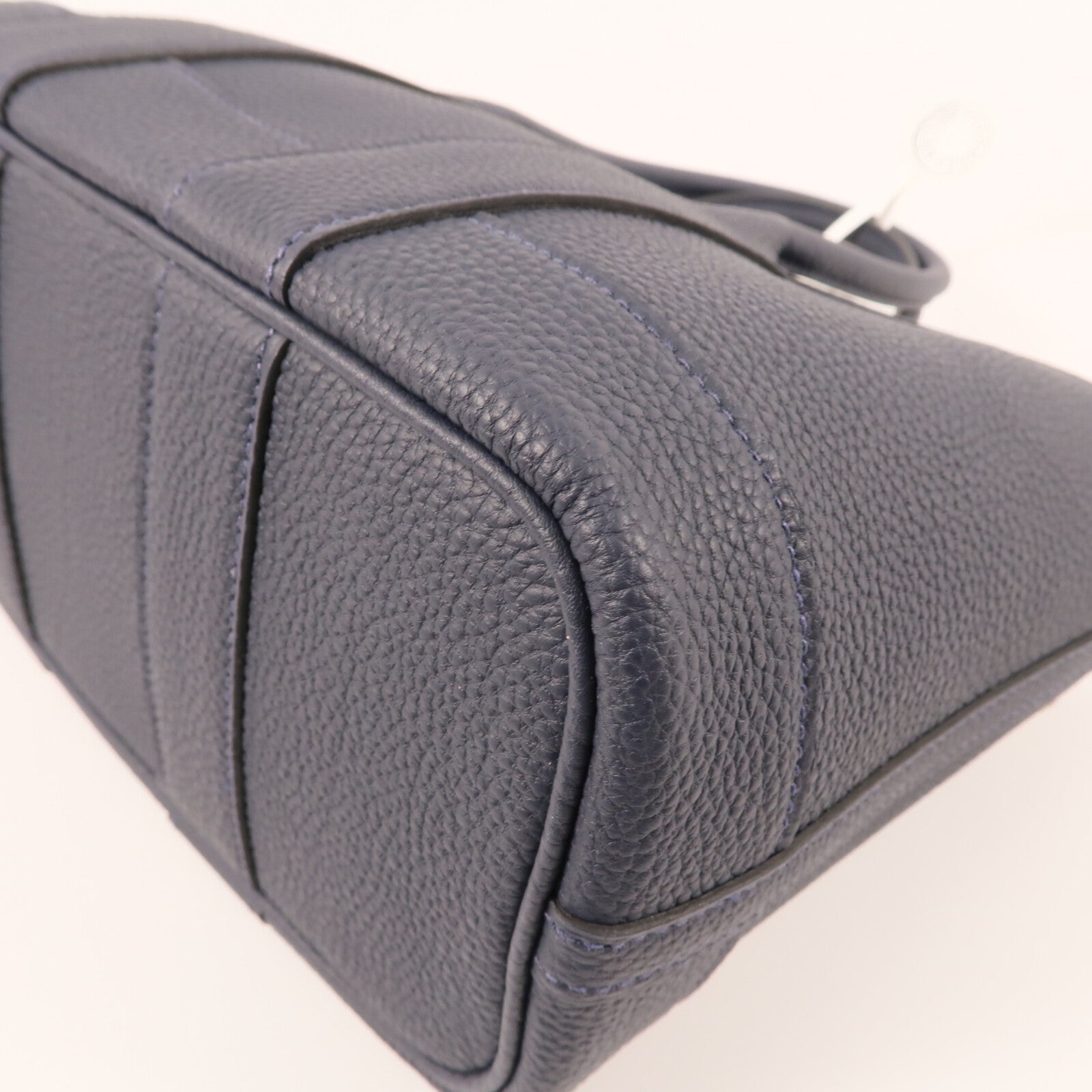 HERMES Negonda皮革Neo Garden Party 23銀扣手挽袋Bleu nuit