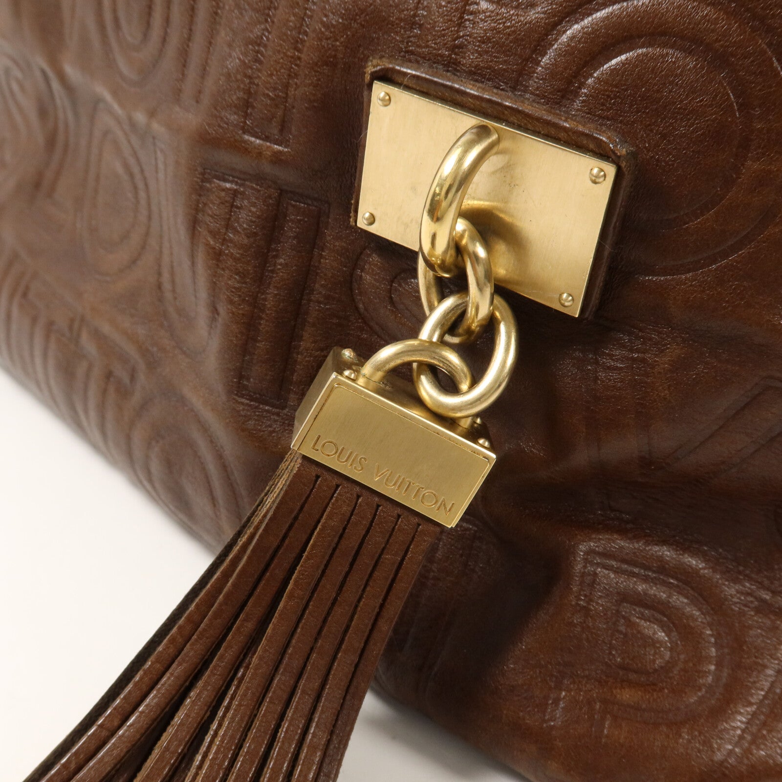 LOUIS VUITTON 牛皮皮革Paris Souple Whisper PM鏈帶肩背袋
