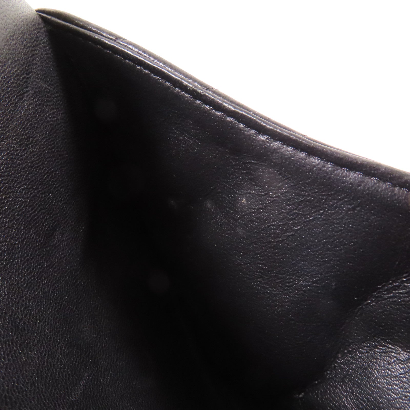 CHANEL CC Classic 25 Chain Shoulder Bag Lambskin Leather Black