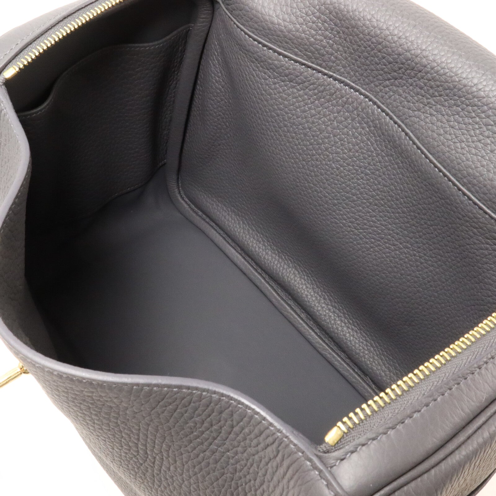 HERMES Clemence皮革Lindy 30手挽肩背兩用袋Ardoise