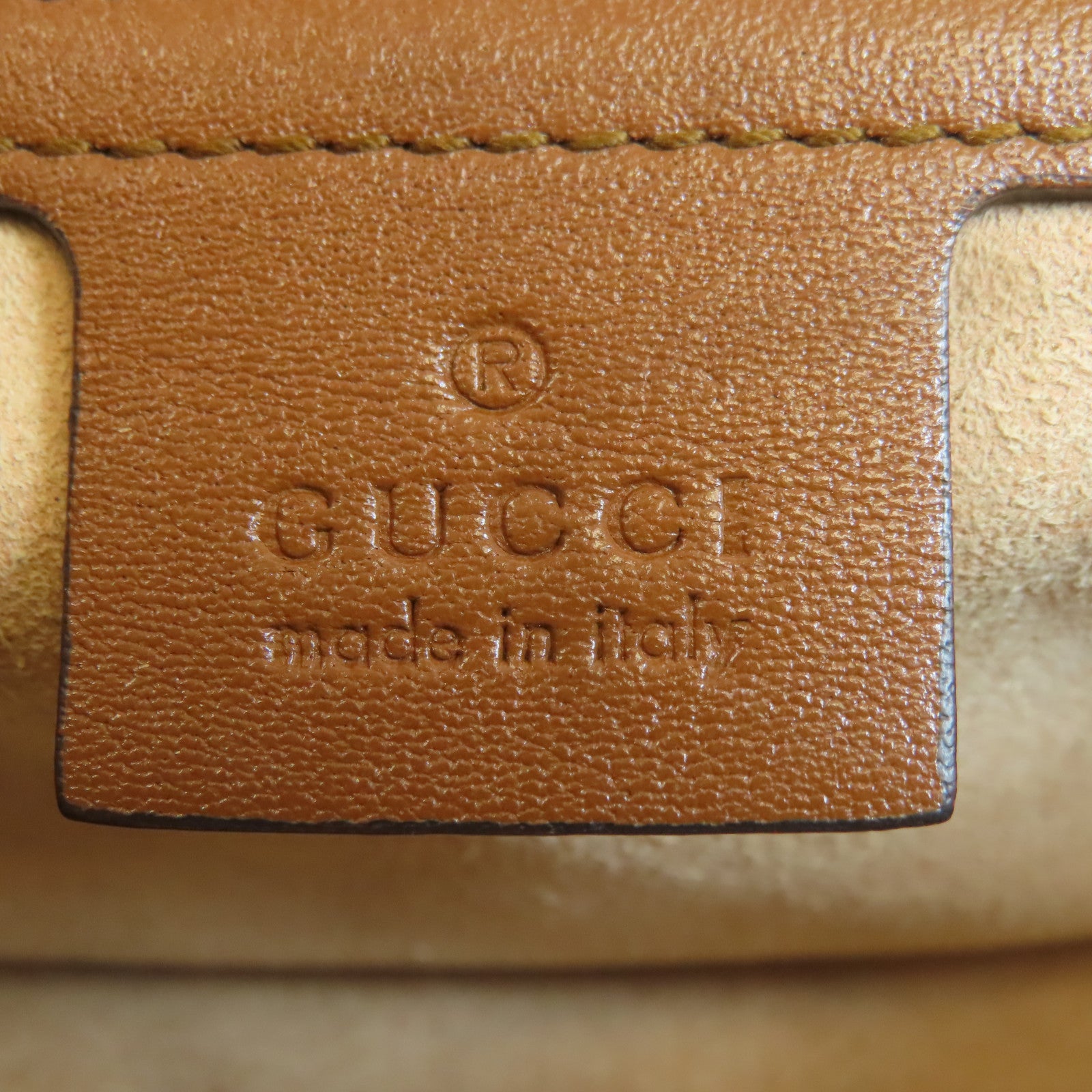 GUCCI GG GHW GG Marmont Shoulder Bag 443497 Calfskin Leather Brown