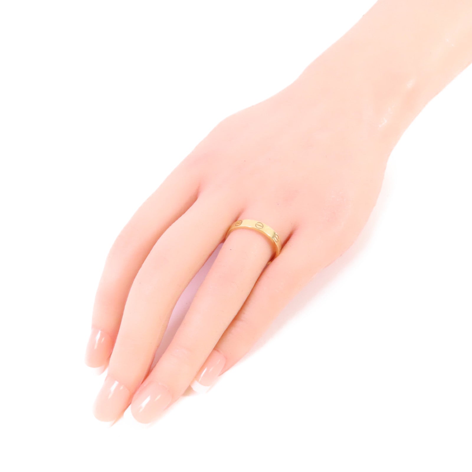 CARTIER 18K黃金Mini Love Ring戒指#57/US#8