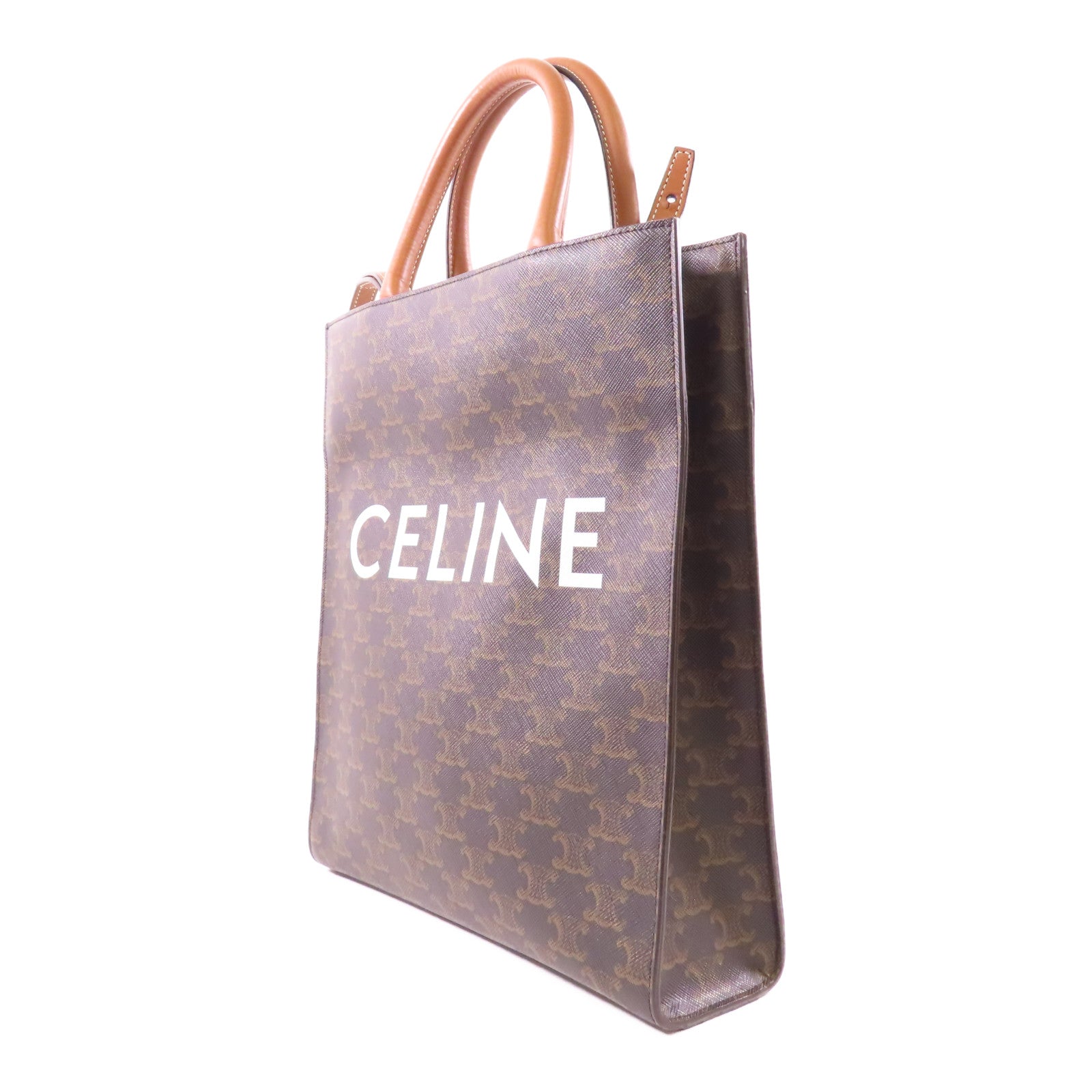 CELINE 塗層帆布2 Way Shoulder金扣手挽肩背兩用袋