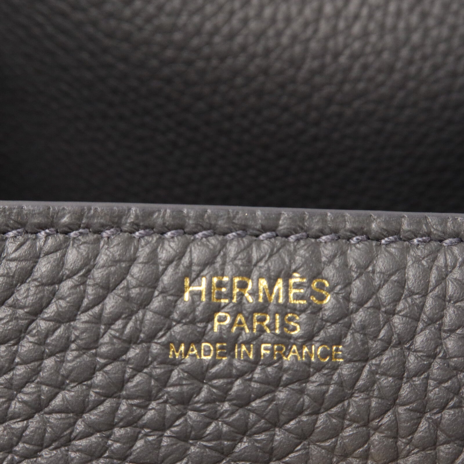 HERMES Clemence皮革Lindy 30手挽肩背兩用袋Ardoise