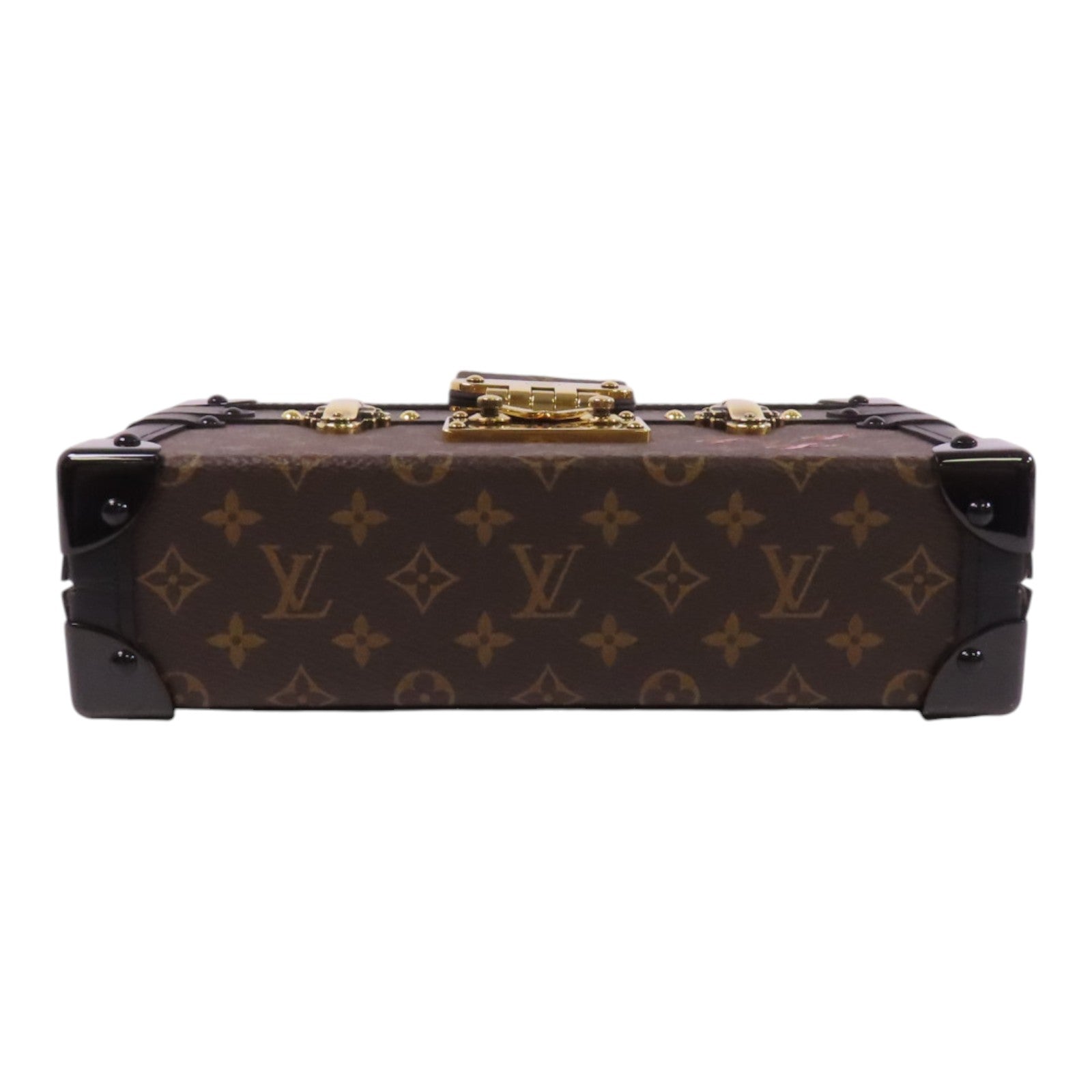 LOUIS VUITTON Monogram Petite Malle金扣肩背袋