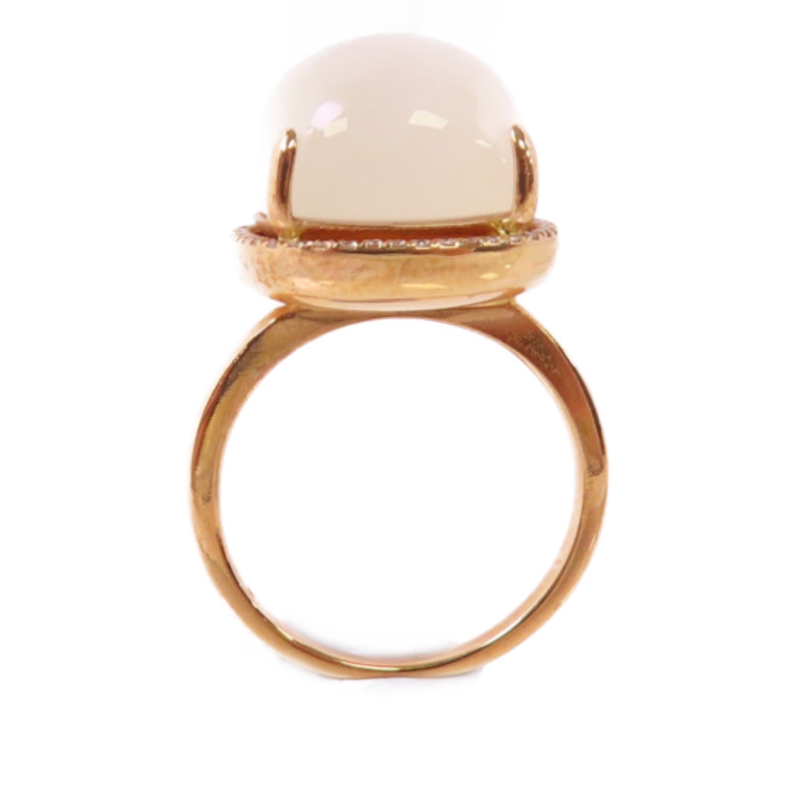 JEWELRY 18K玫瑰金/月光石Moon Stone Ring戒指US#4.75