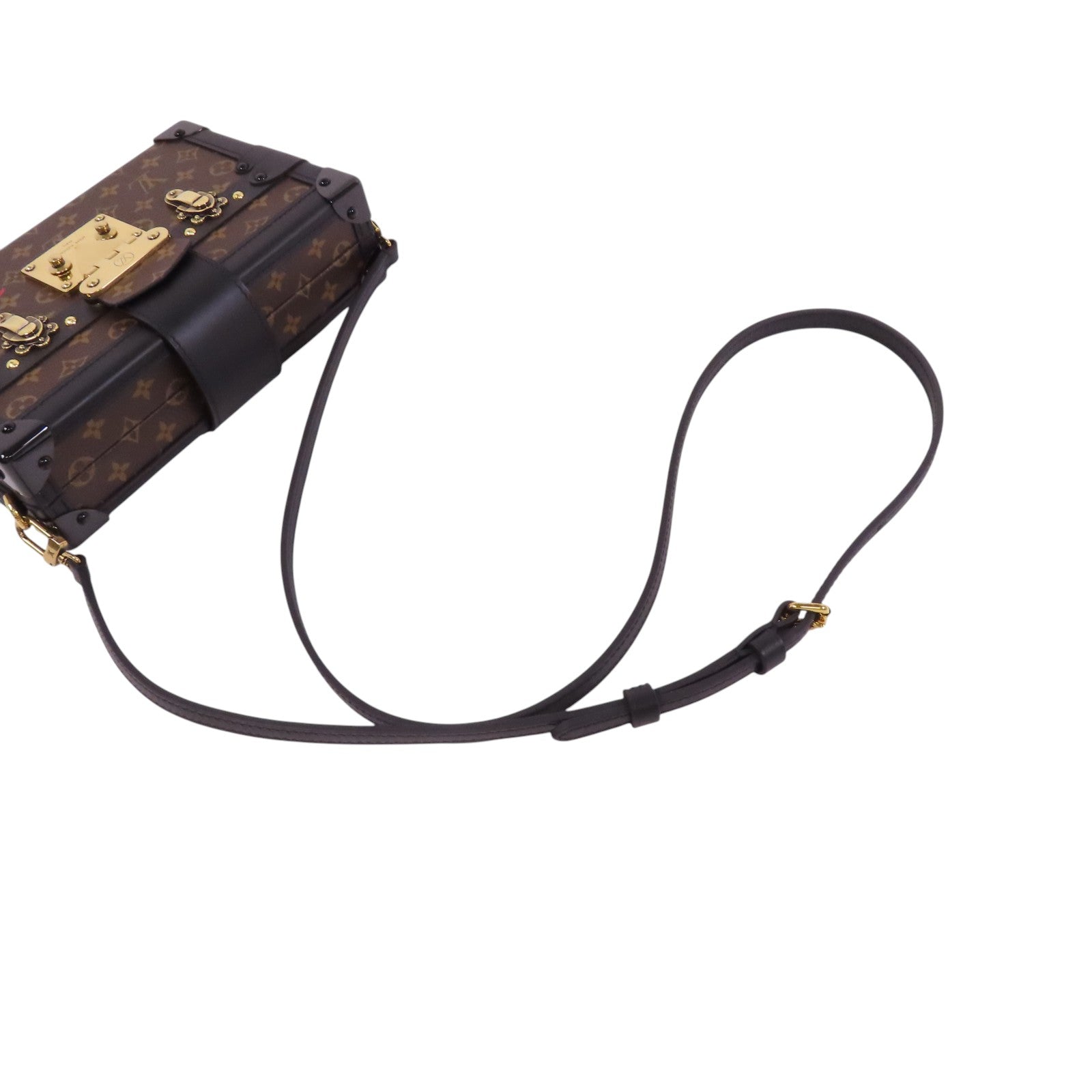 LOUIS VUITTON Monogram Petite Malle金扣肩背袋